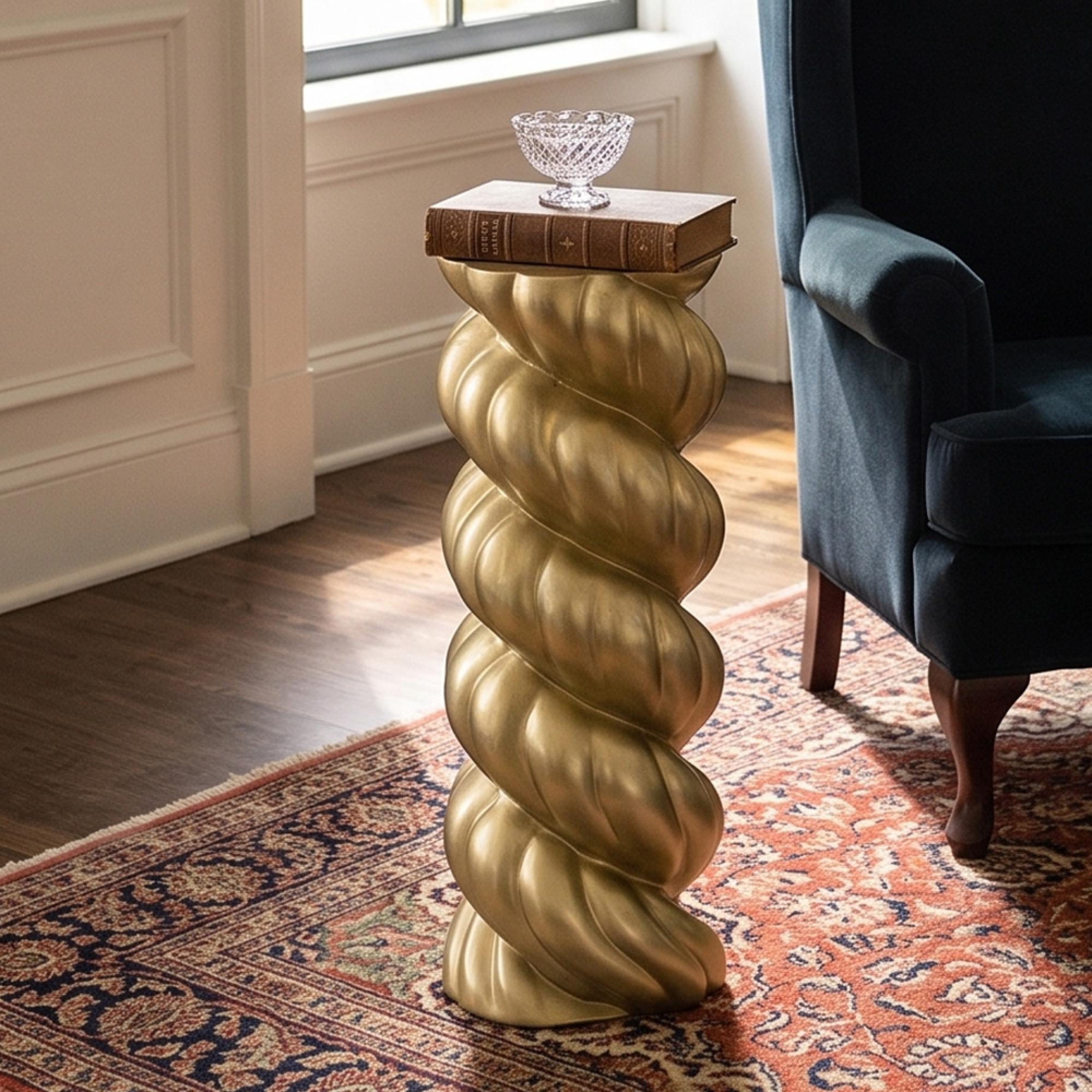 Amalia Column - Round - Gold - Fiberglass