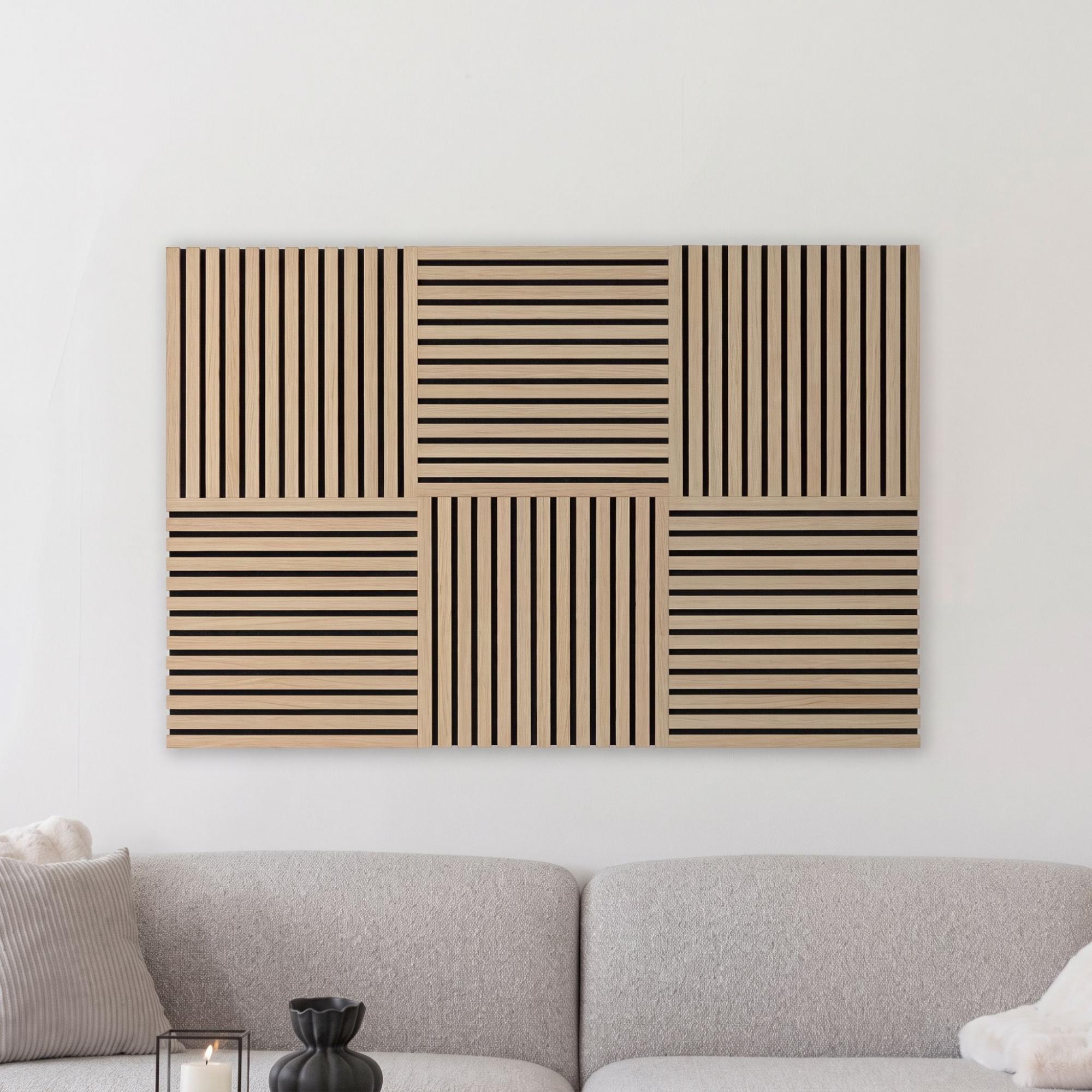 Acoustic Wall Panel - Square - Oak Veneer