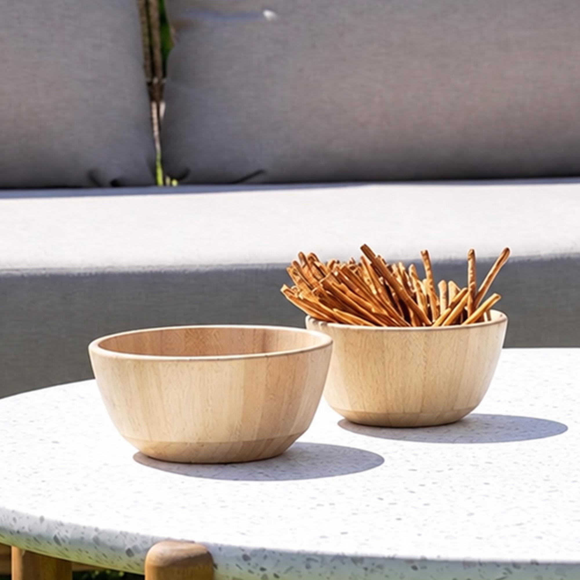 Chefalu Round Bowl - Set of 2 - Bamboo - Natural