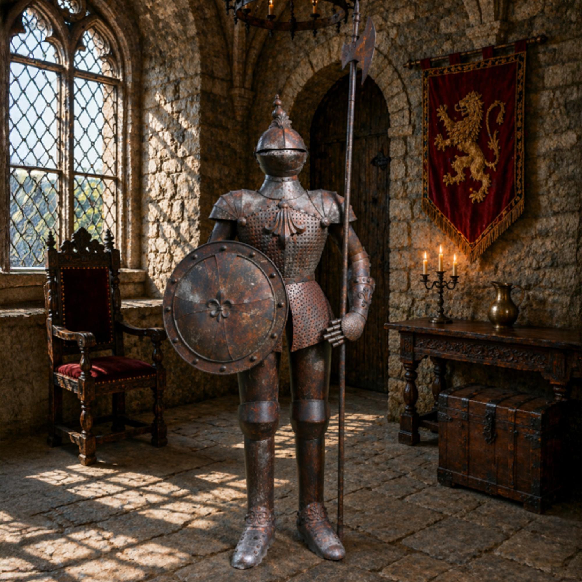 Rusty Suit of Armour - Large - Metal