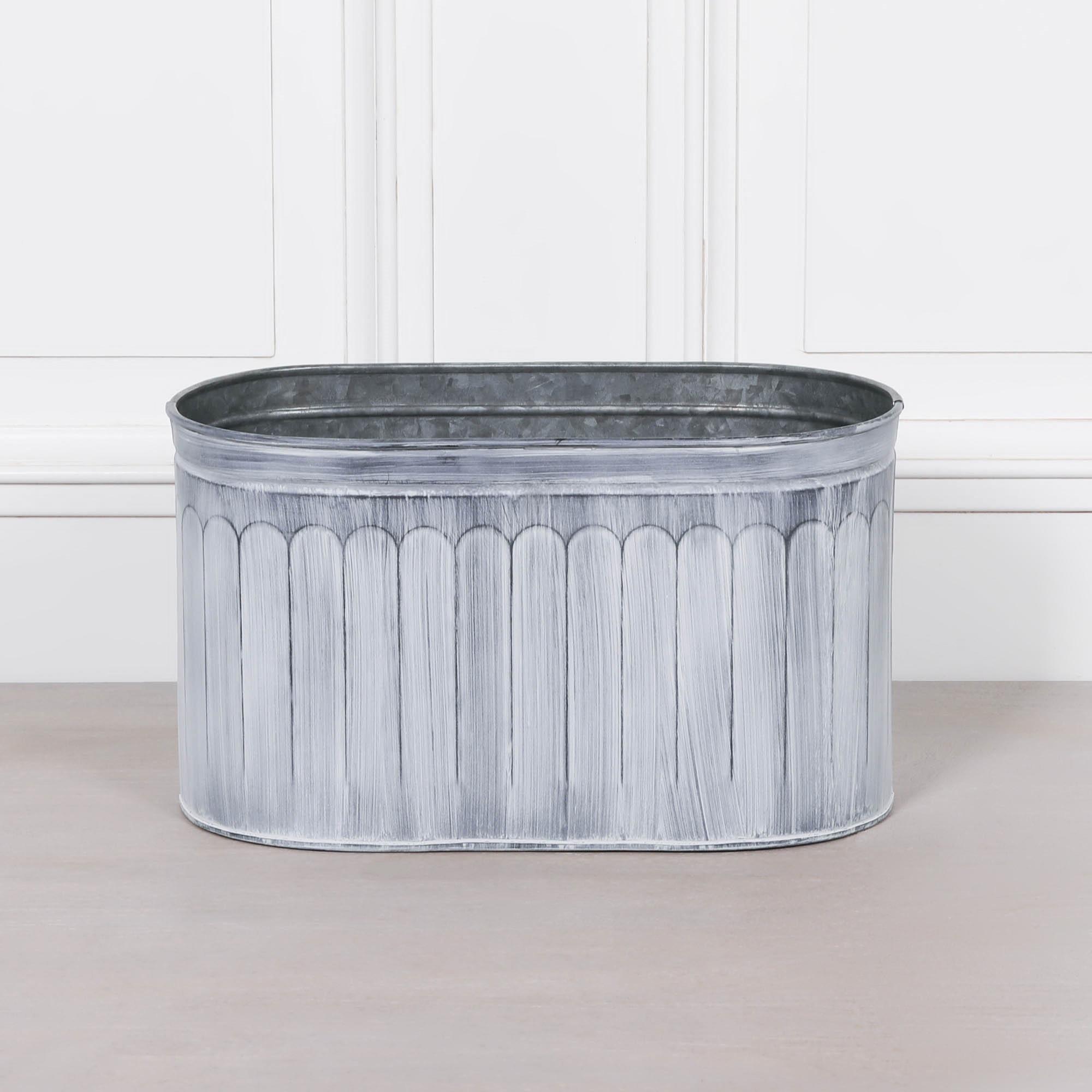 Metal Planter - Arched Pattern - Small