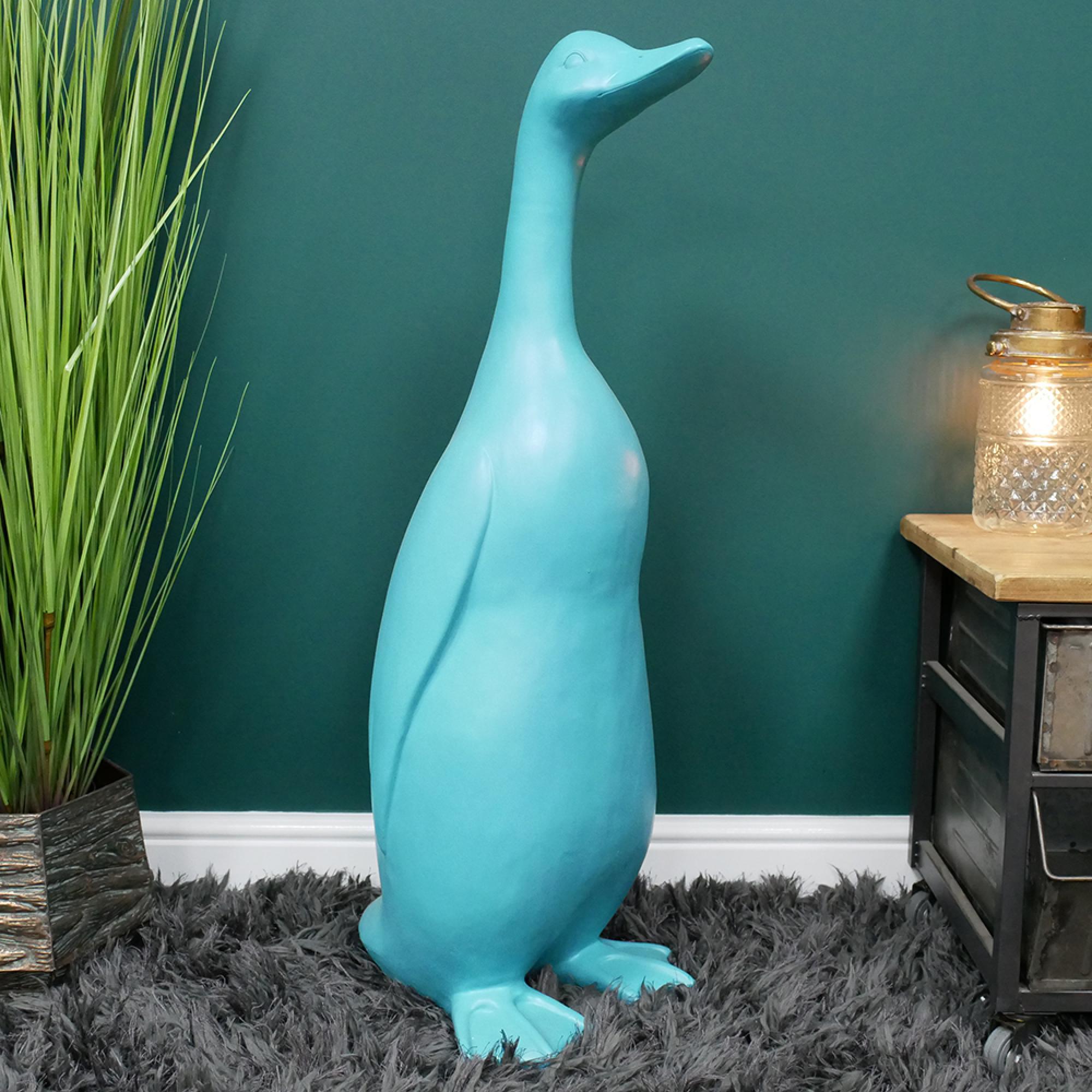 Blue Duck Statue Large Resin