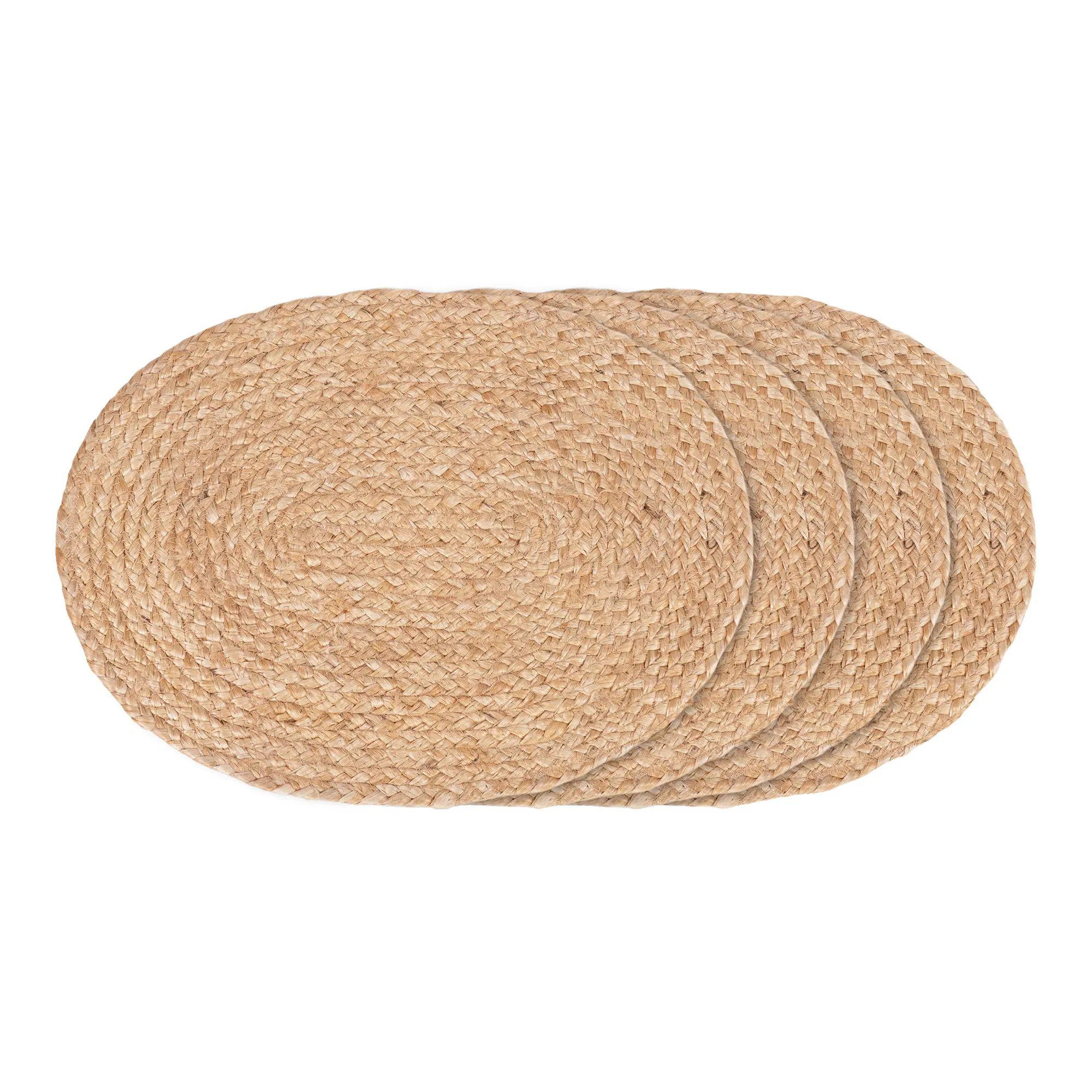 Bombay Placemat - Oval - Set of 4 - Jute - Natural