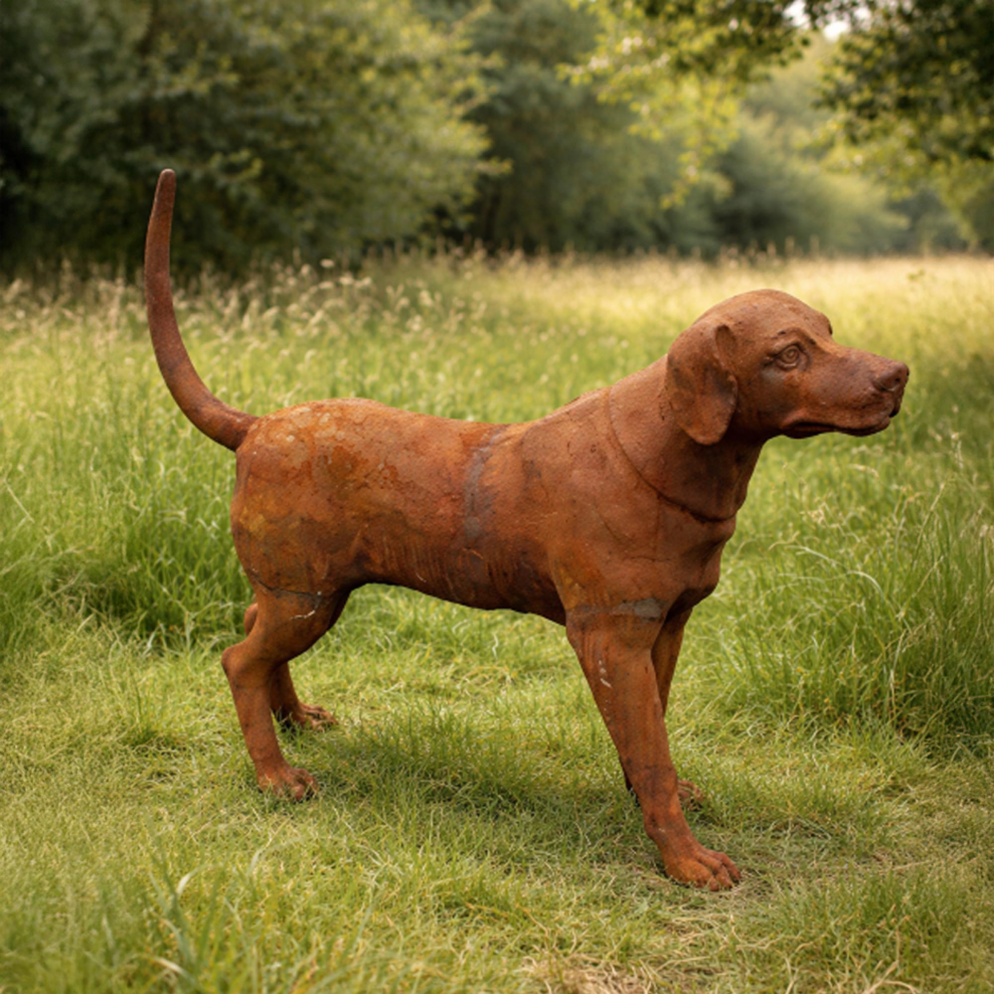 Brown Dog Statue - Single - Set of 2 - Resin