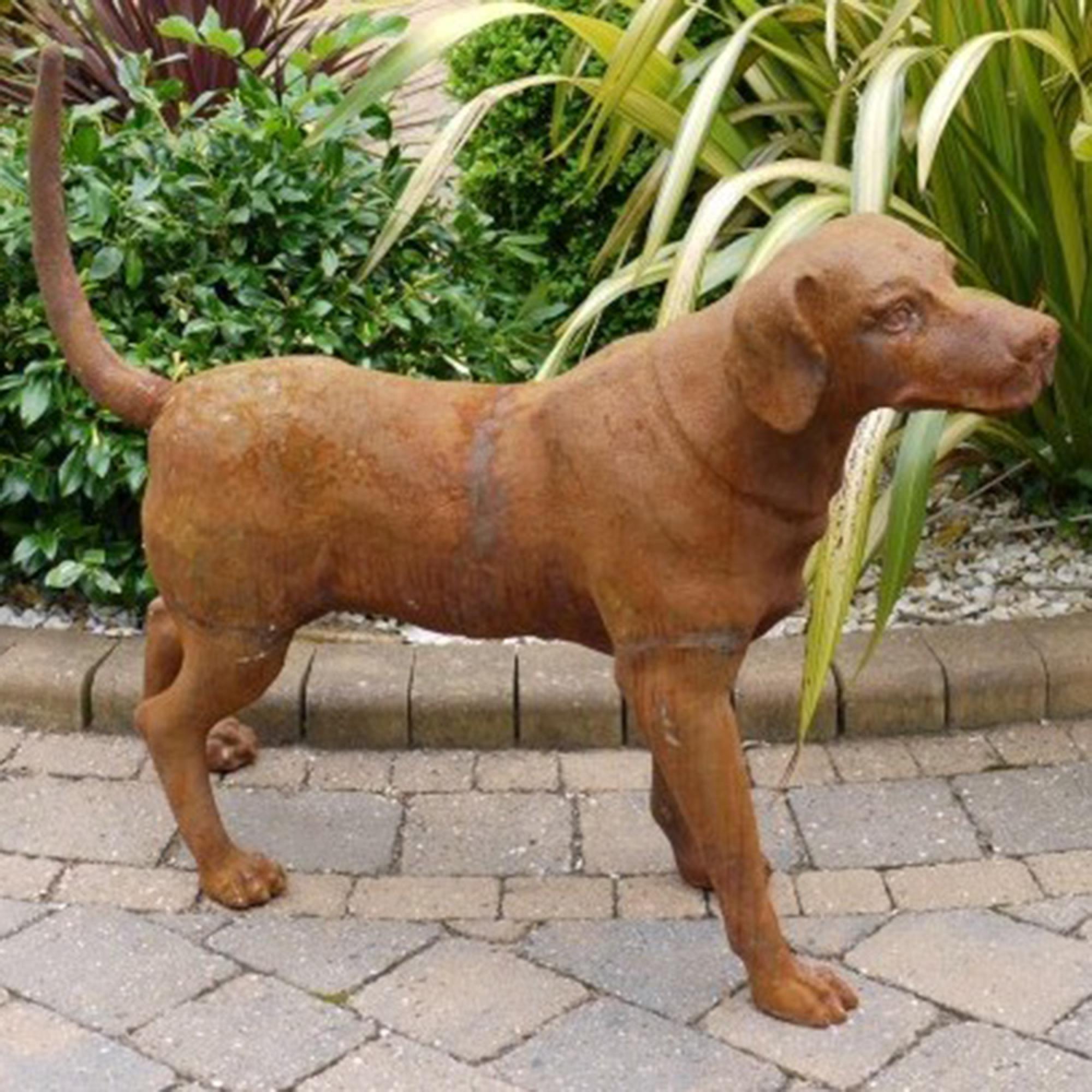 Brown Dog Statue Single Set Of 2 Resin