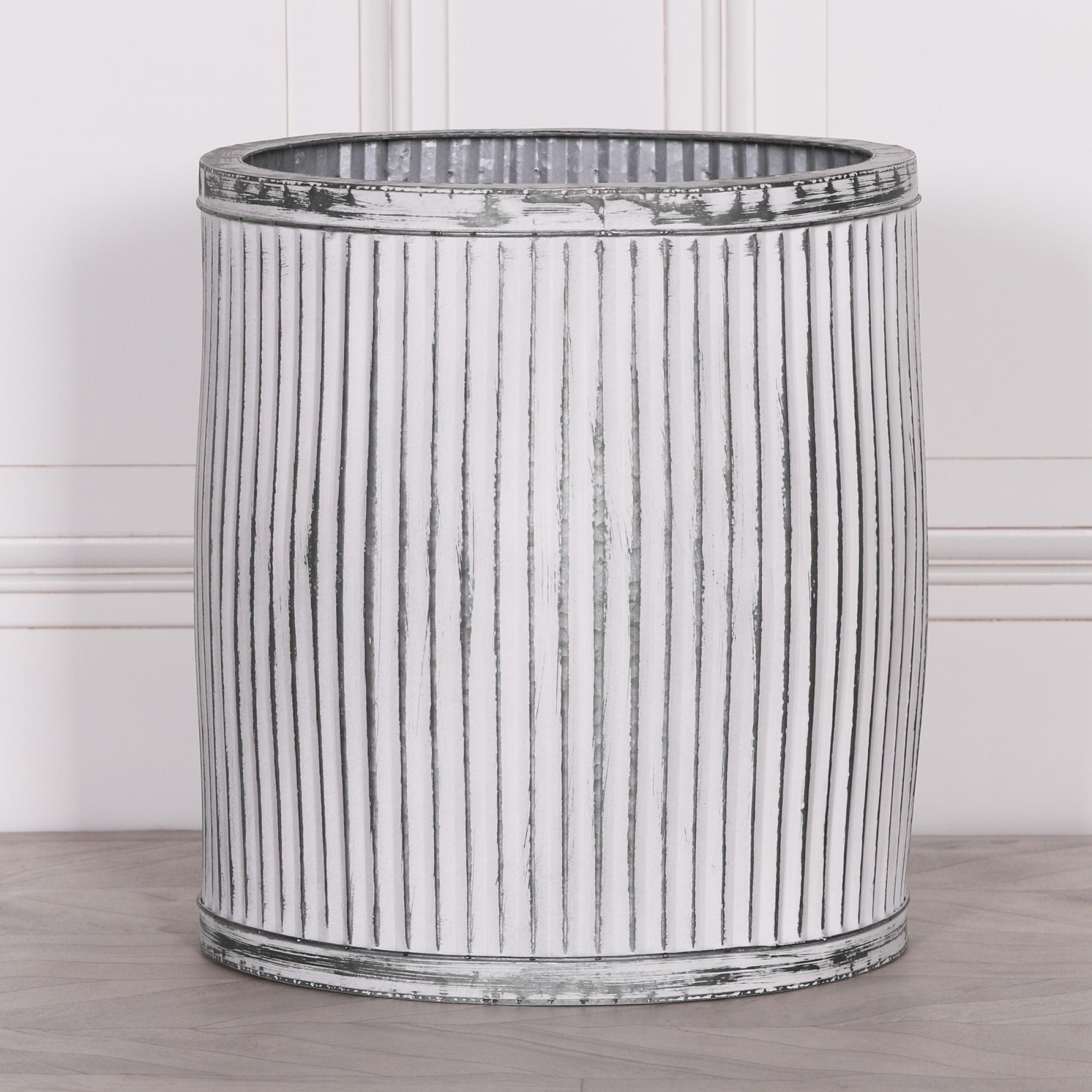 Cardiff Metal Planter - Round Tub - Large