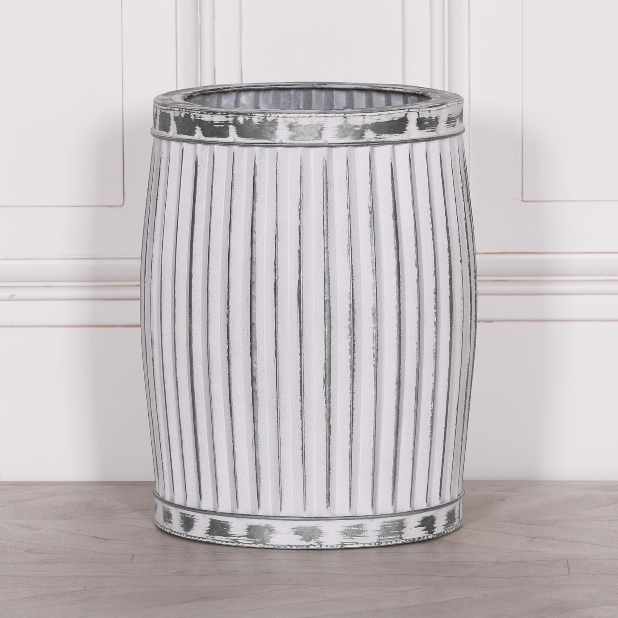 Cardiff Metal Planter - Round Tub - Small