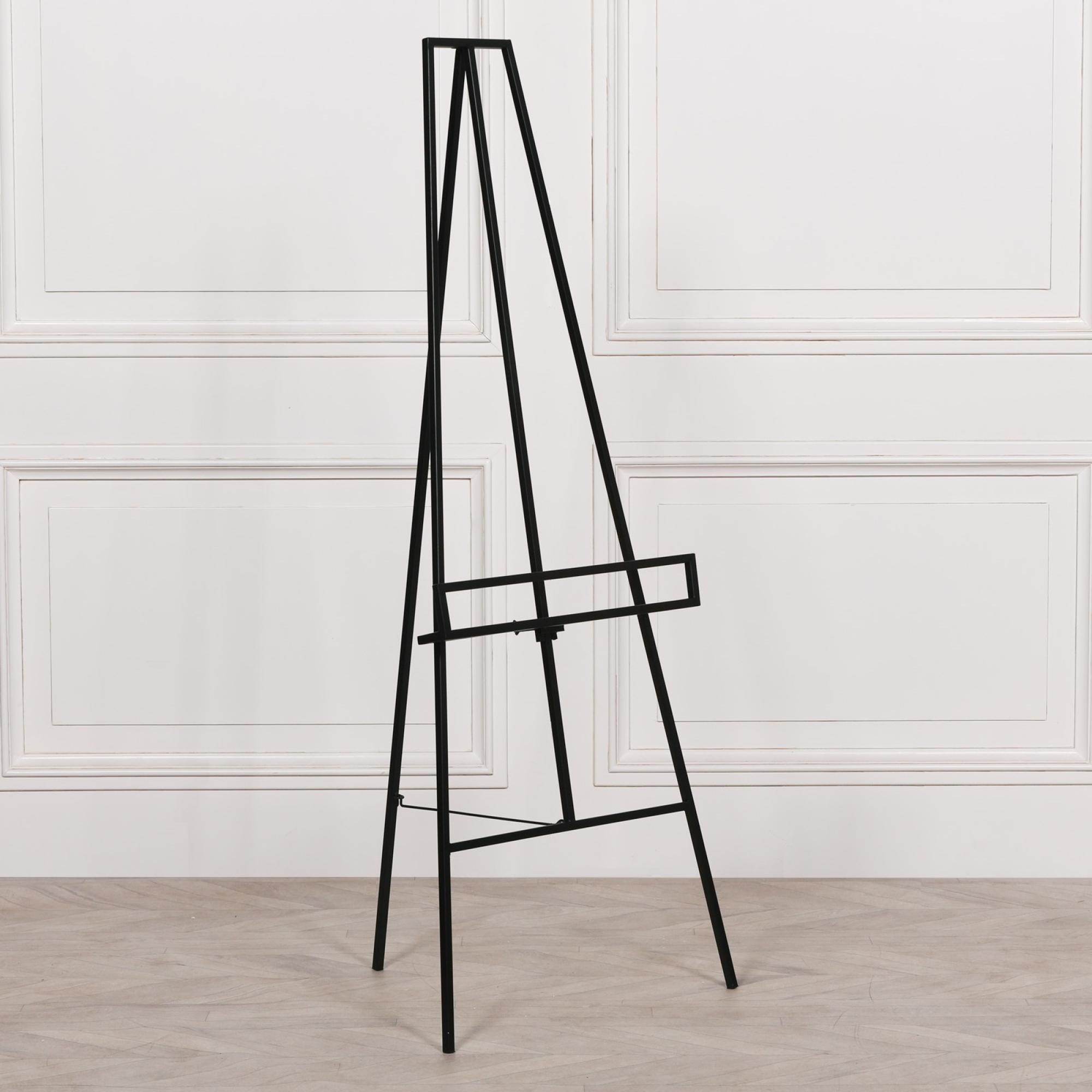 Contemporary Style Metal Easel - Black