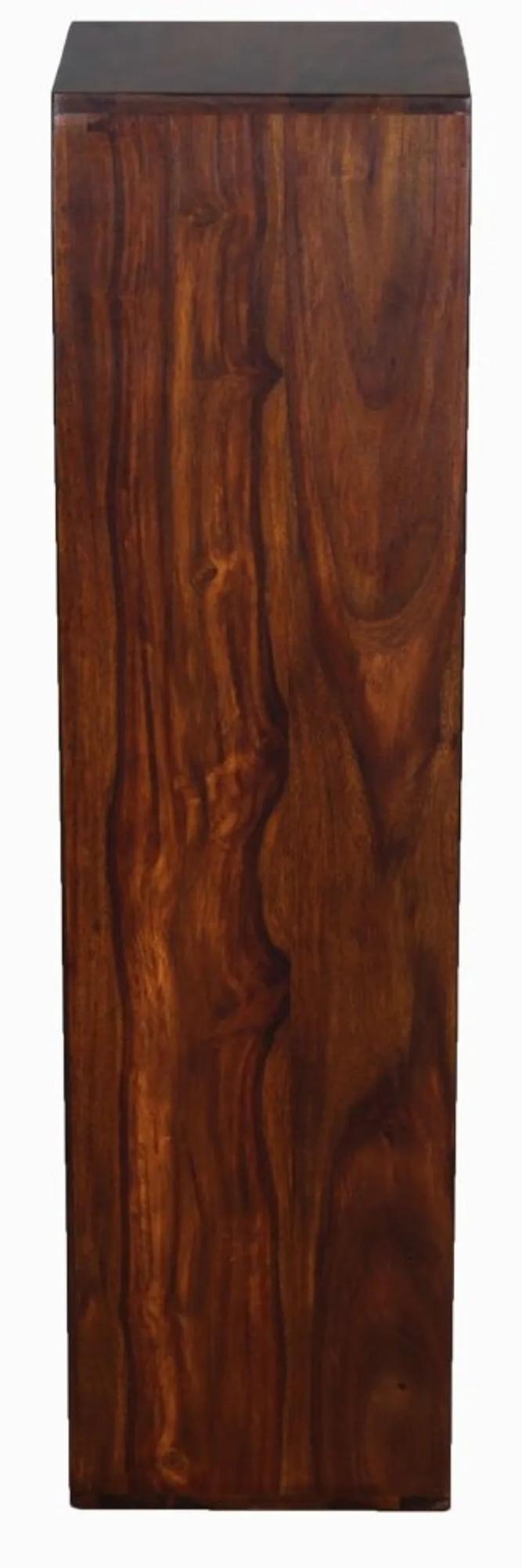 Cube Pedestal Table - Small - Solid Sheesham Wood