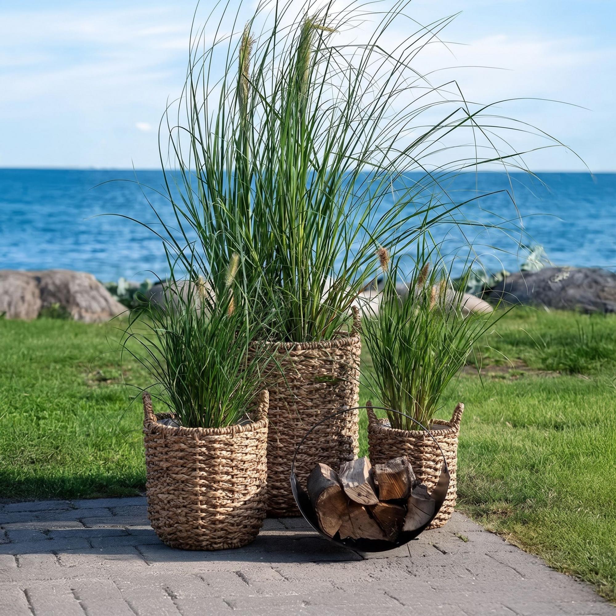 Huelva Basket - Natural - Seagrass - Set of 3