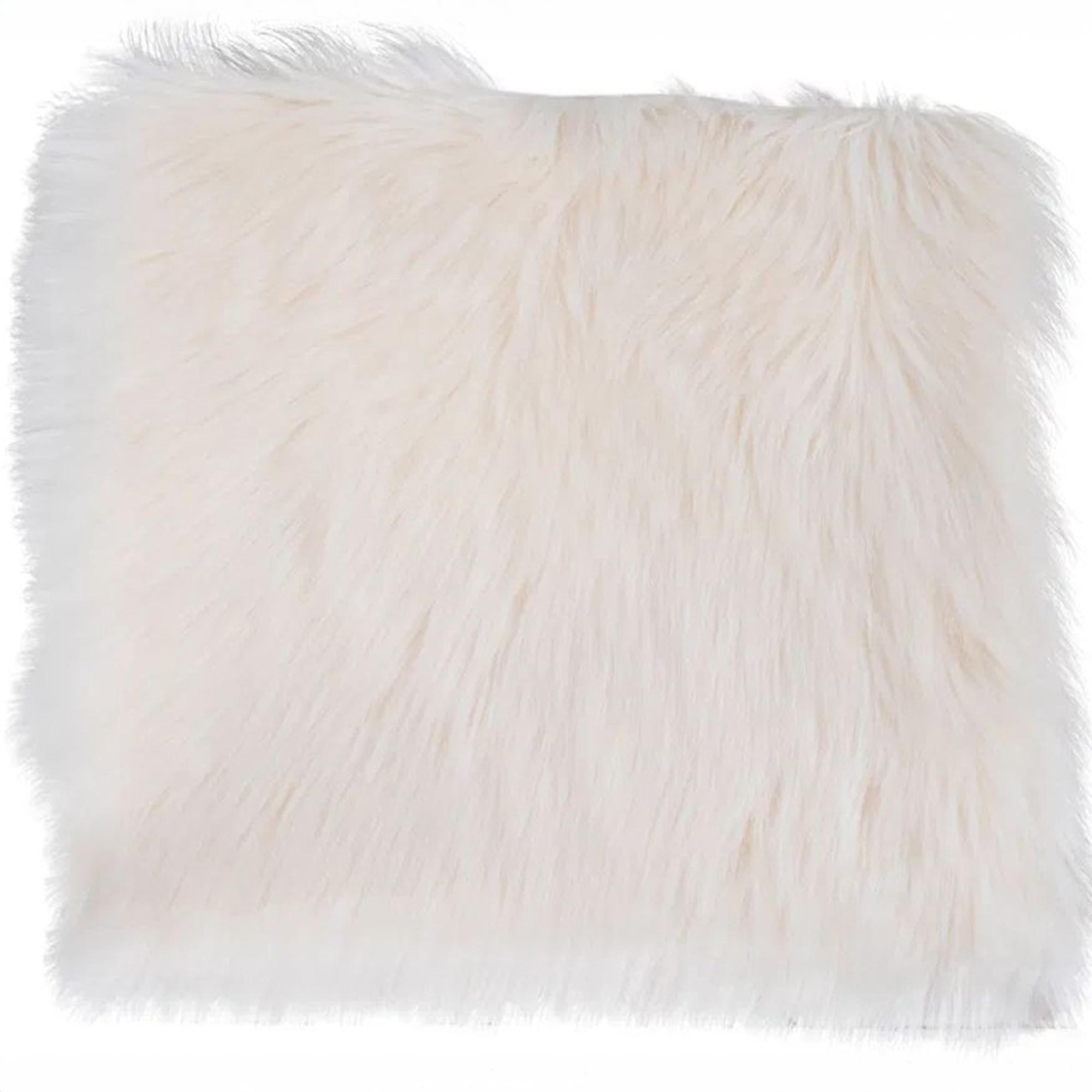 Seat Cushion - Faux Lambskin - Ivory