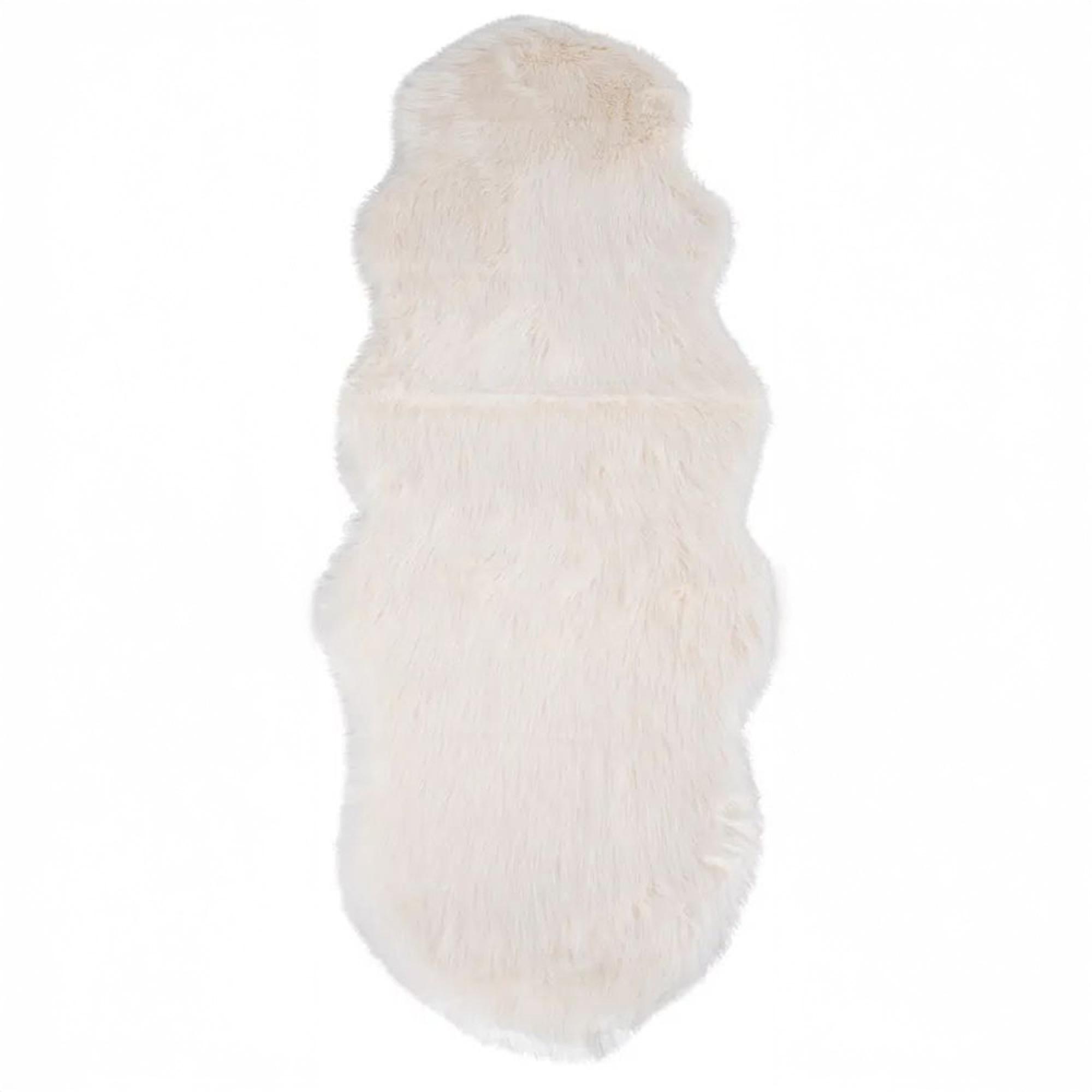Throw - Faux Lambskin - Ivory