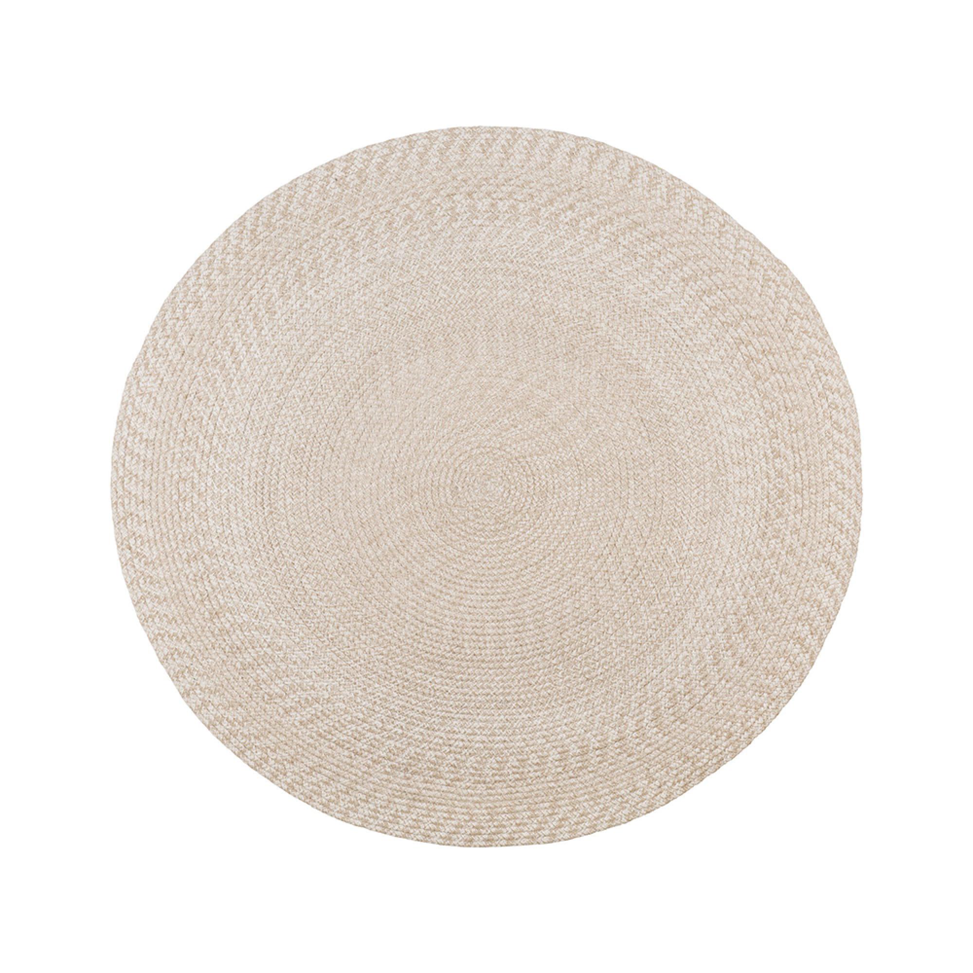Menorca Rug - Sand - Round - 120cm x 120cm