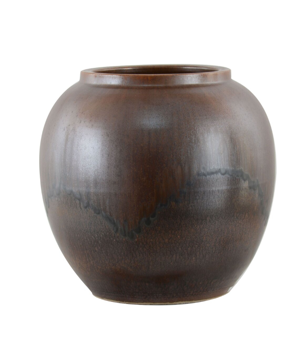 Orna Wood Vase - Brown - Large