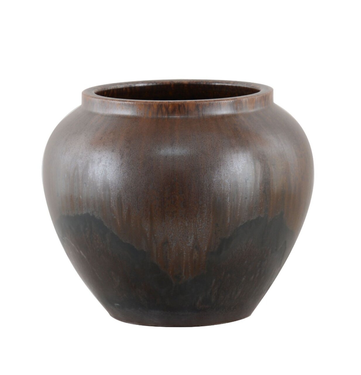 Orna Wood Vase - Brown - Small