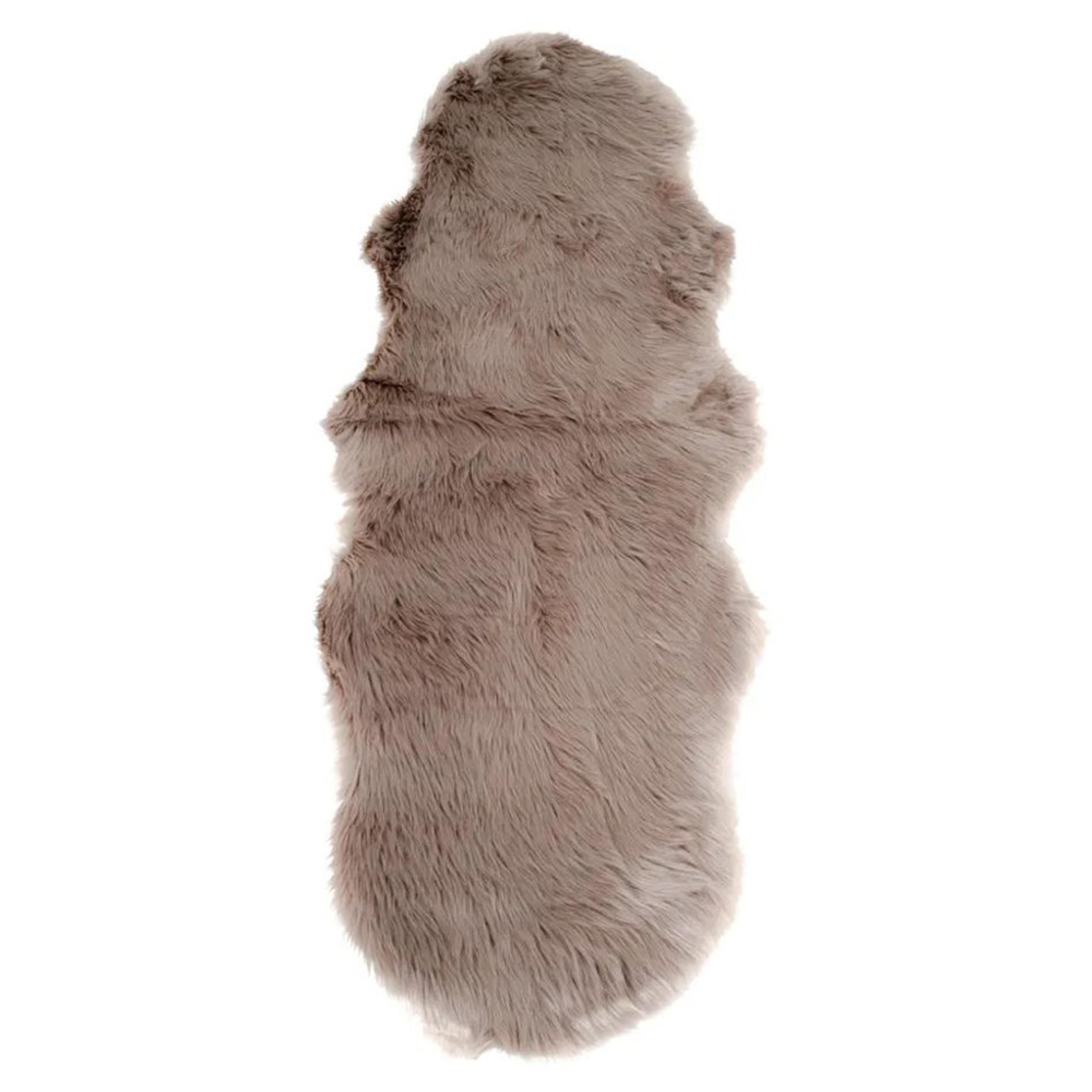 Throw - Faux Lambskin - Mushroom