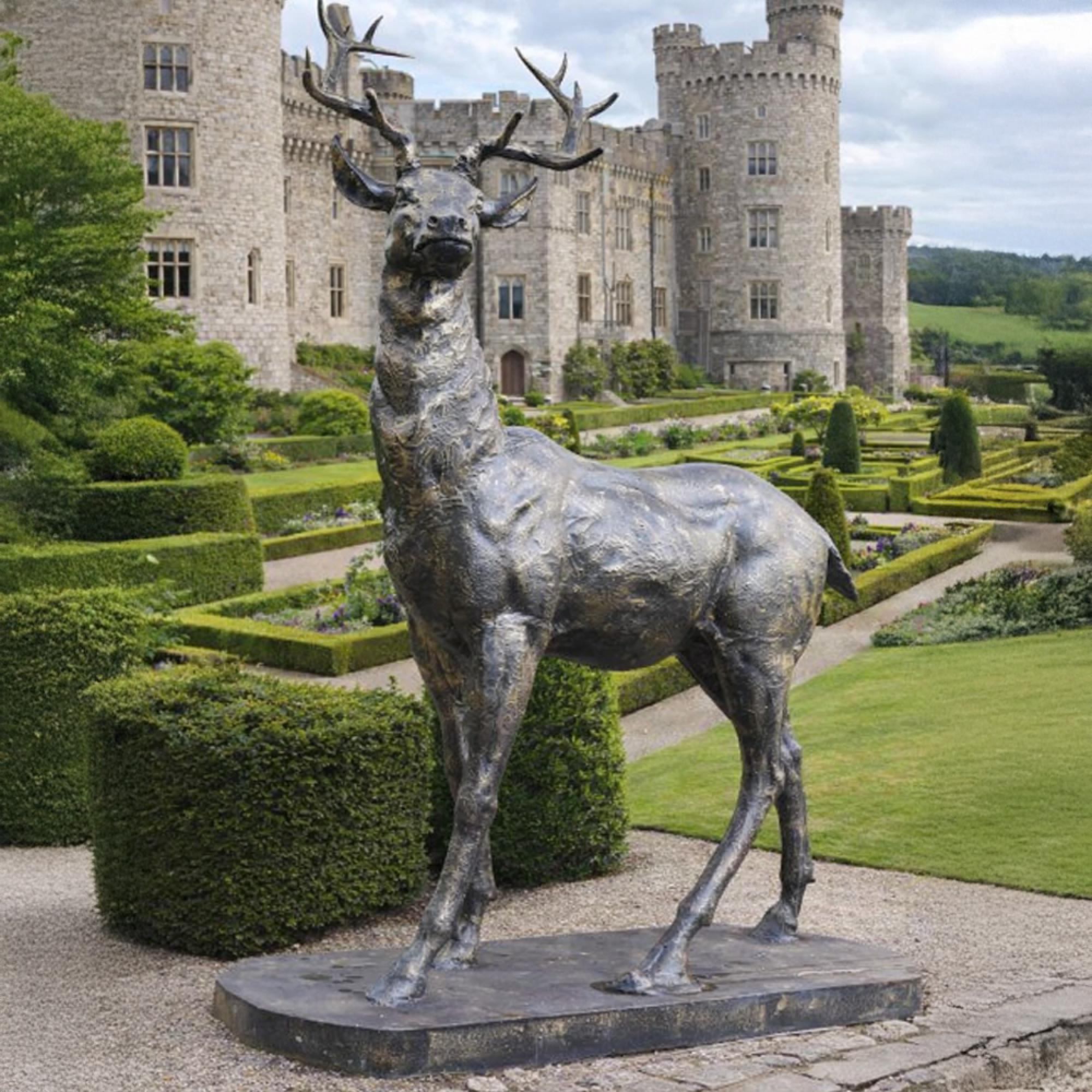 Outdoor Stag Statue - RHF - Resin