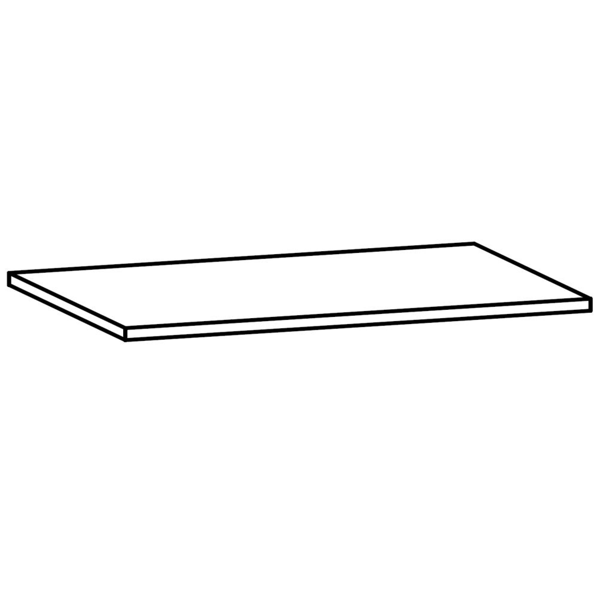 Orange Compartment Shelf - 45cm Width