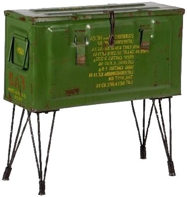 Vintage Storage Trunk - with Hairpin Legs