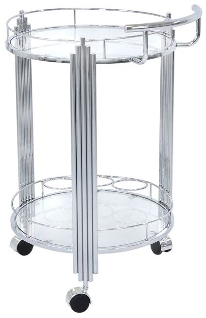 Cohen Drinks Trolley - Glass and Chrome