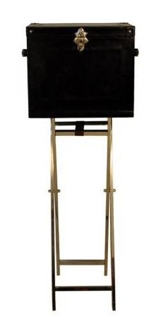 Mysore Bar Box - Mini - with Gold Stand - Handcrafted - Cognac