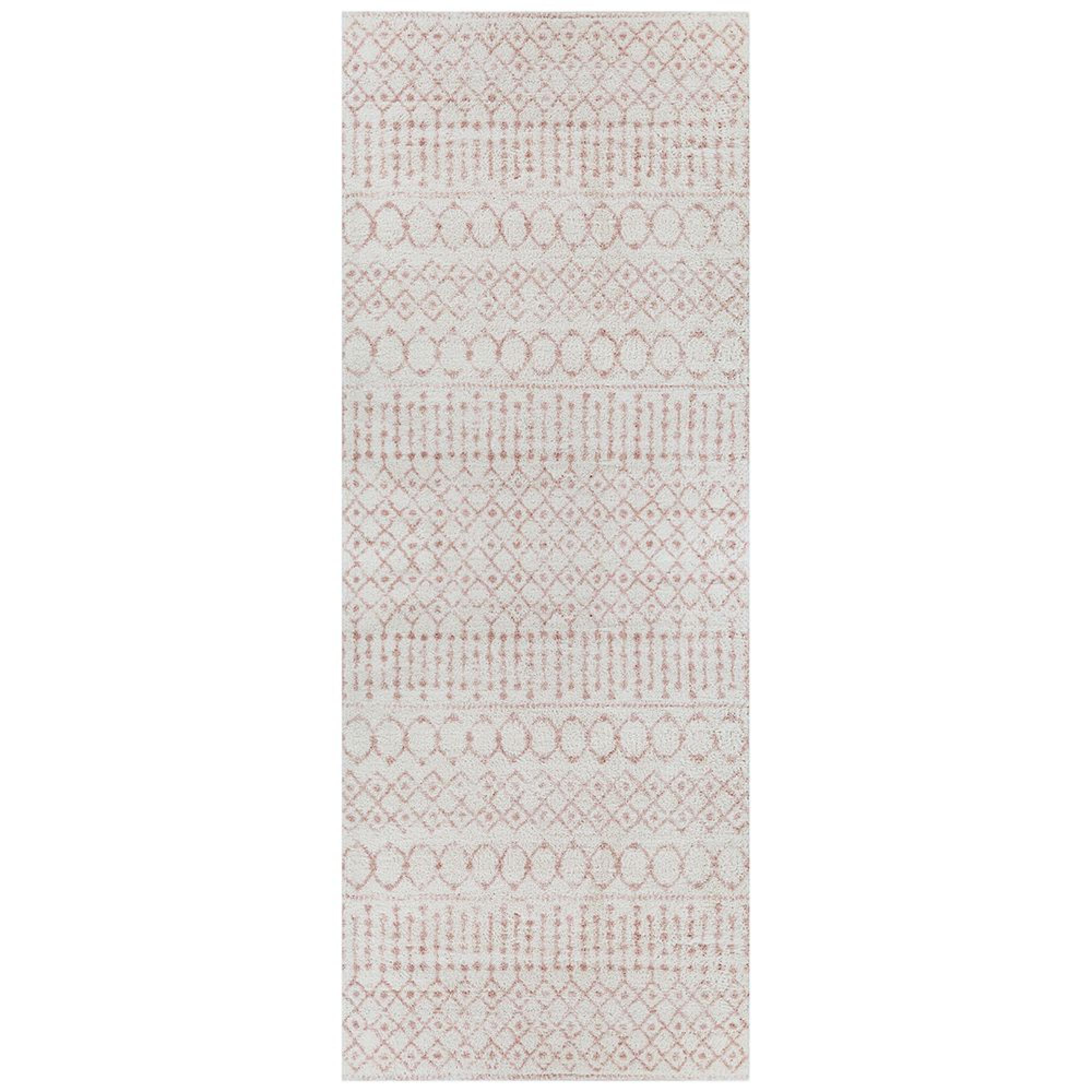 Aliyah Runner - Boho Shaggy - ALH2301 - Pink - 80cm x 220cm