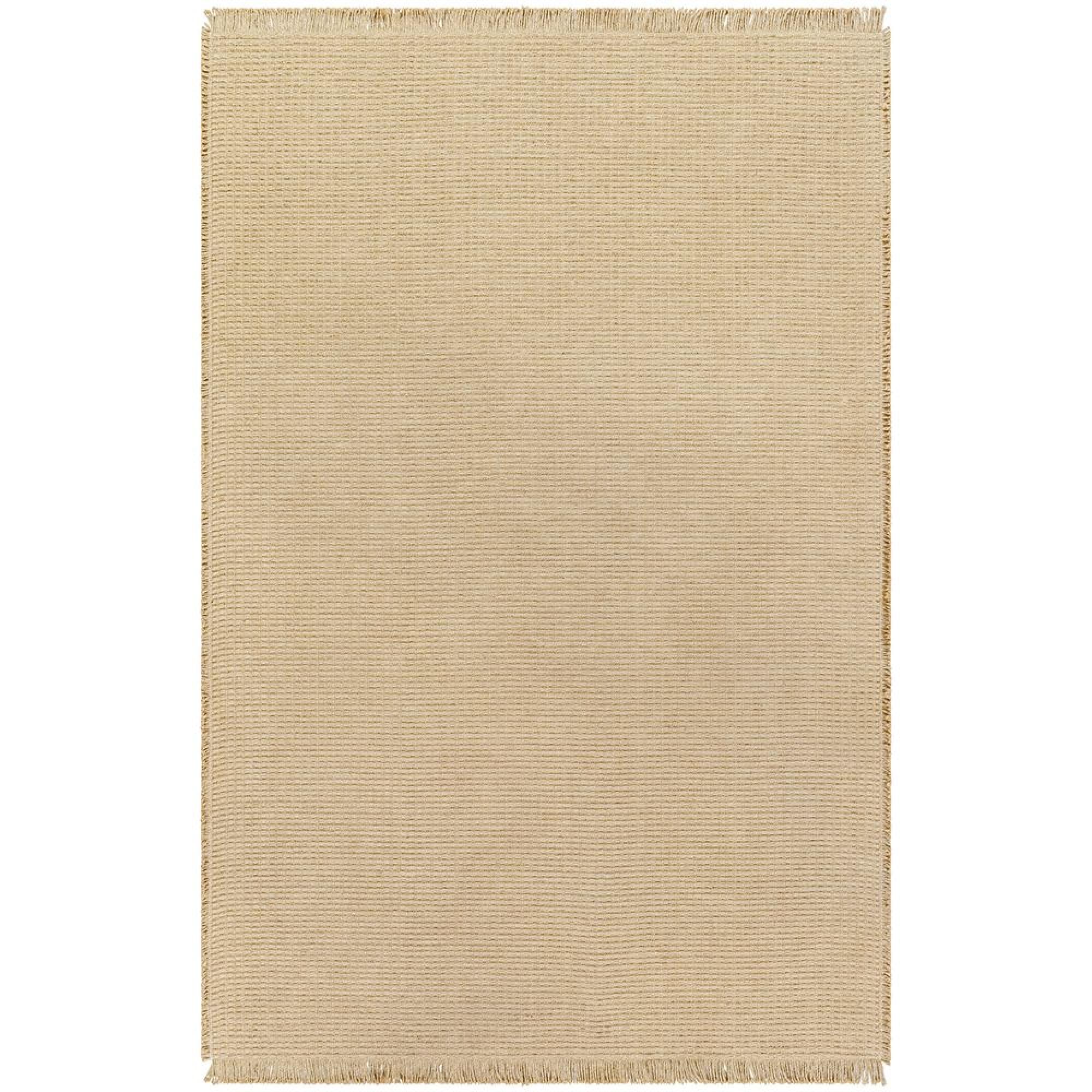 Kimi Rug - Solid & Border Boho Jute - BOKM2301 - Brown - Sizes Available