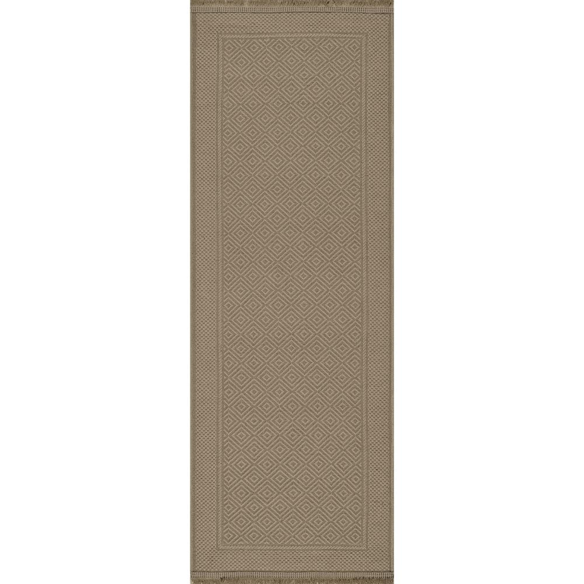 Mystery Runner - Machine Washable Boho Jute - MYS2300 - Tan - 79cm x 220cm