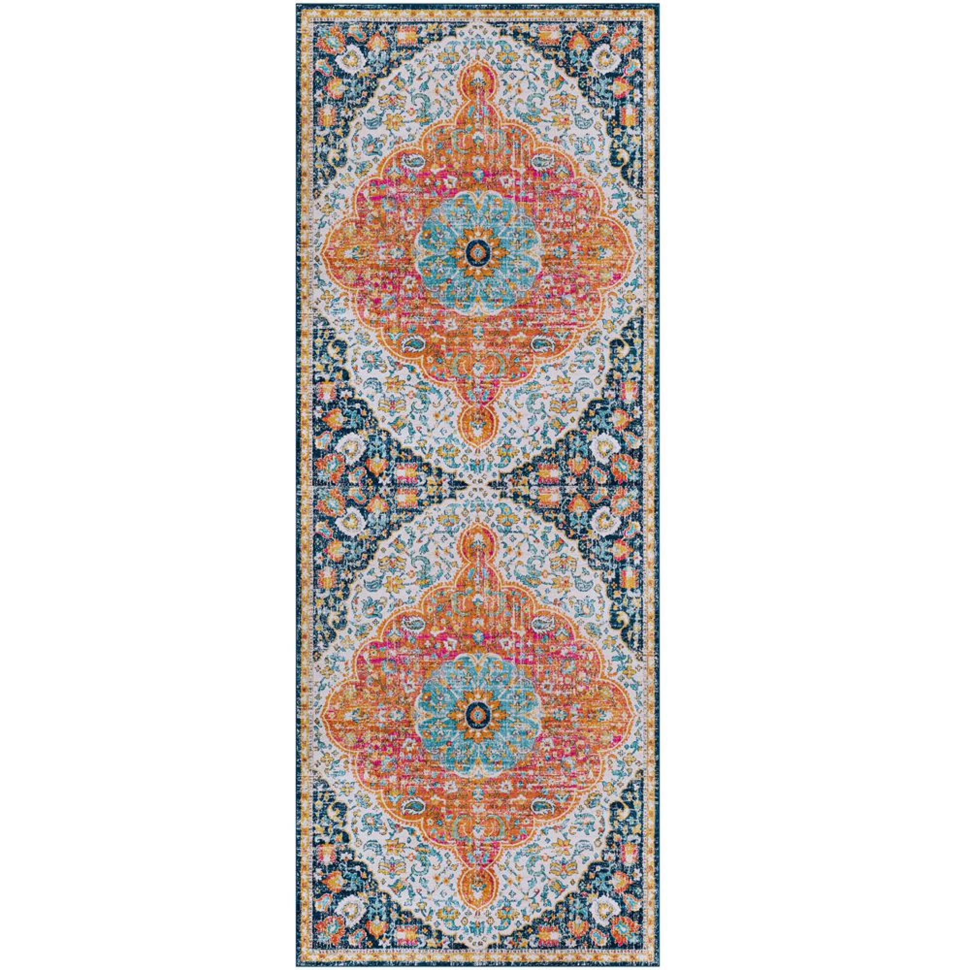 Floransa Runner - Oriental Vintage - FSA2347 - Multicolor - 80cm x 220cm