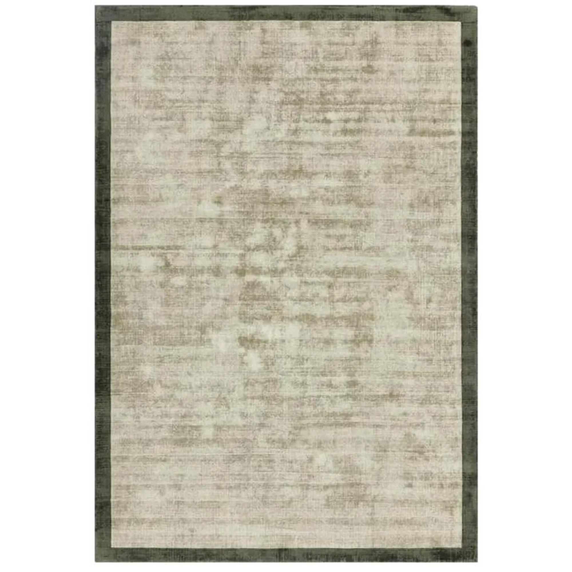 Clearance - Contemporary Plain Blade Rug - Border 05 - Sage Olive - Sizes Available - FSS16590