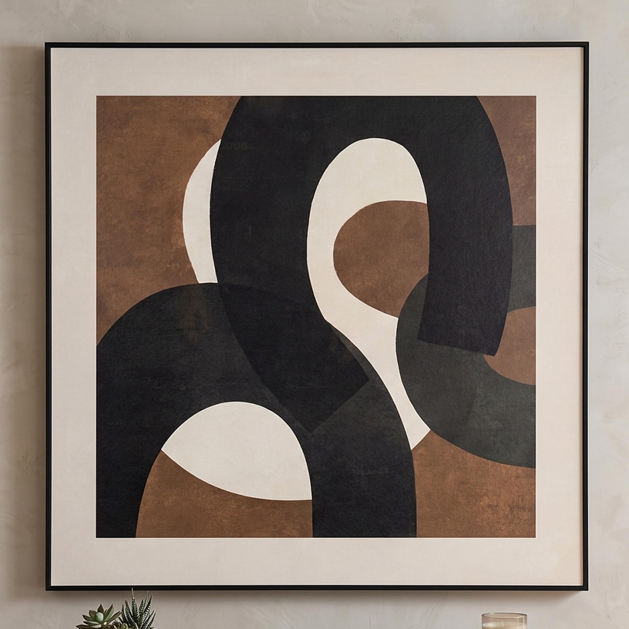 Euphoria Wall Art - Brown - Left