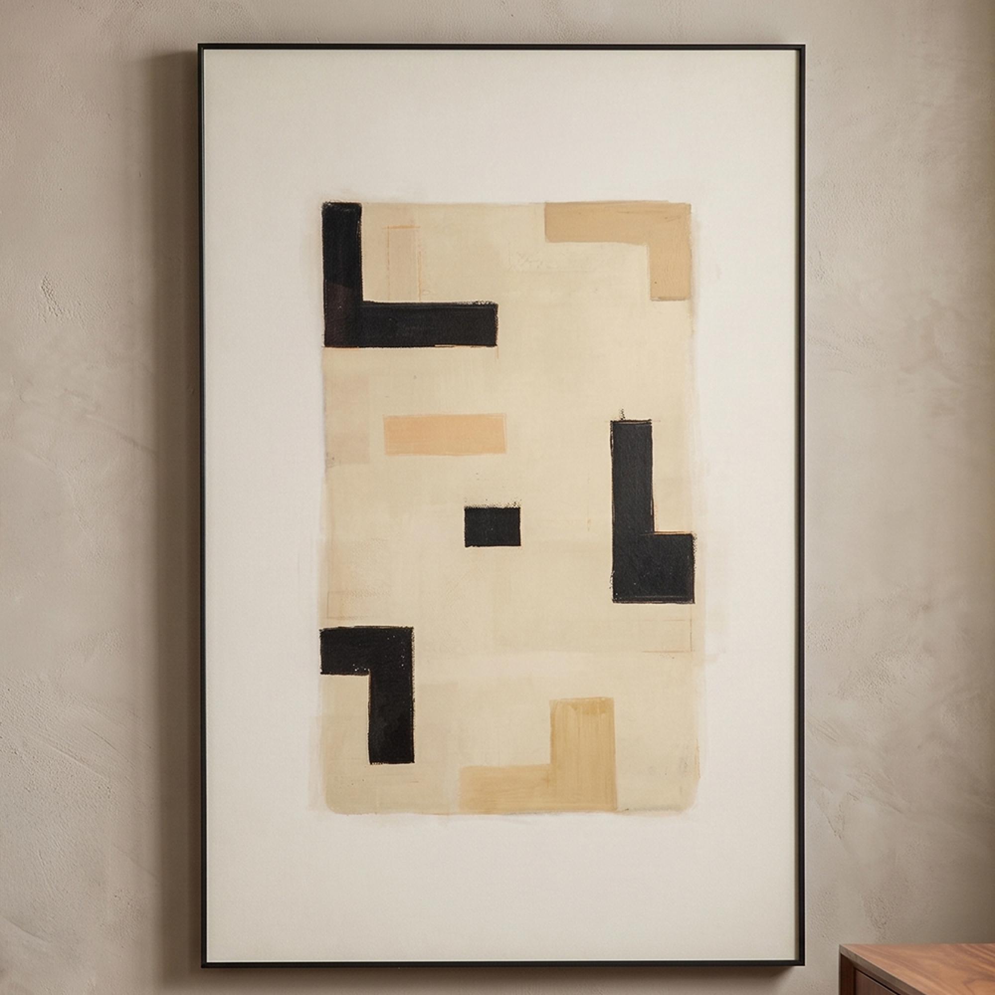 Vortex Wall Art - Beige - Right