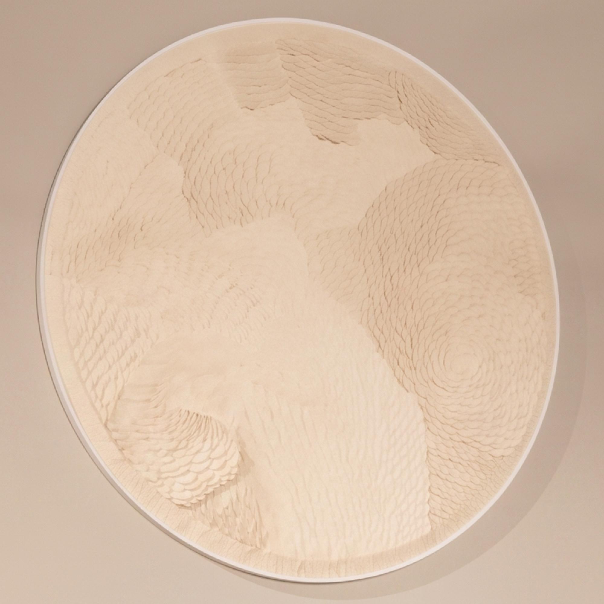 Flow Wall Art - Round - White