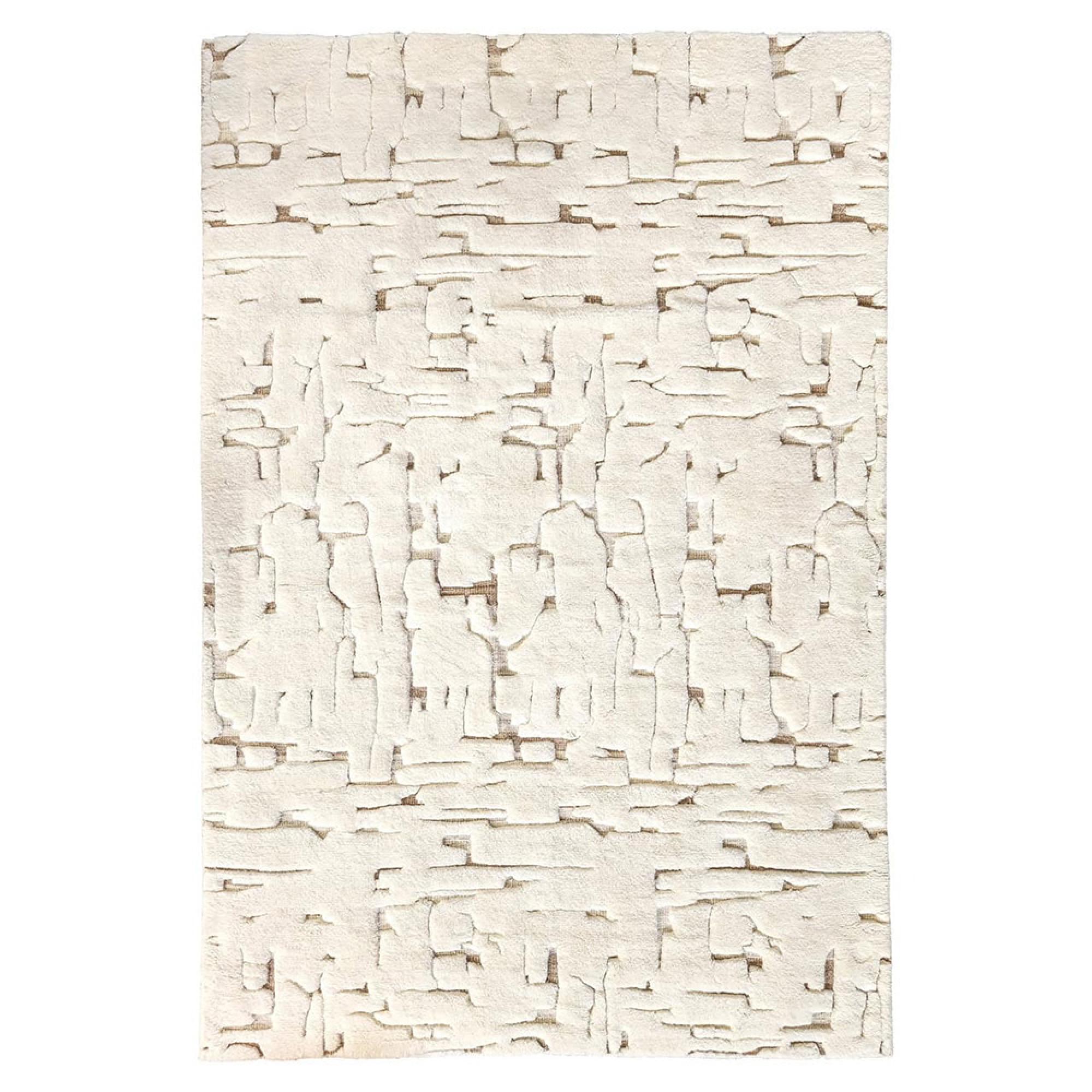 Mehran Carpet - White - Fabric - 200cm x 300cm