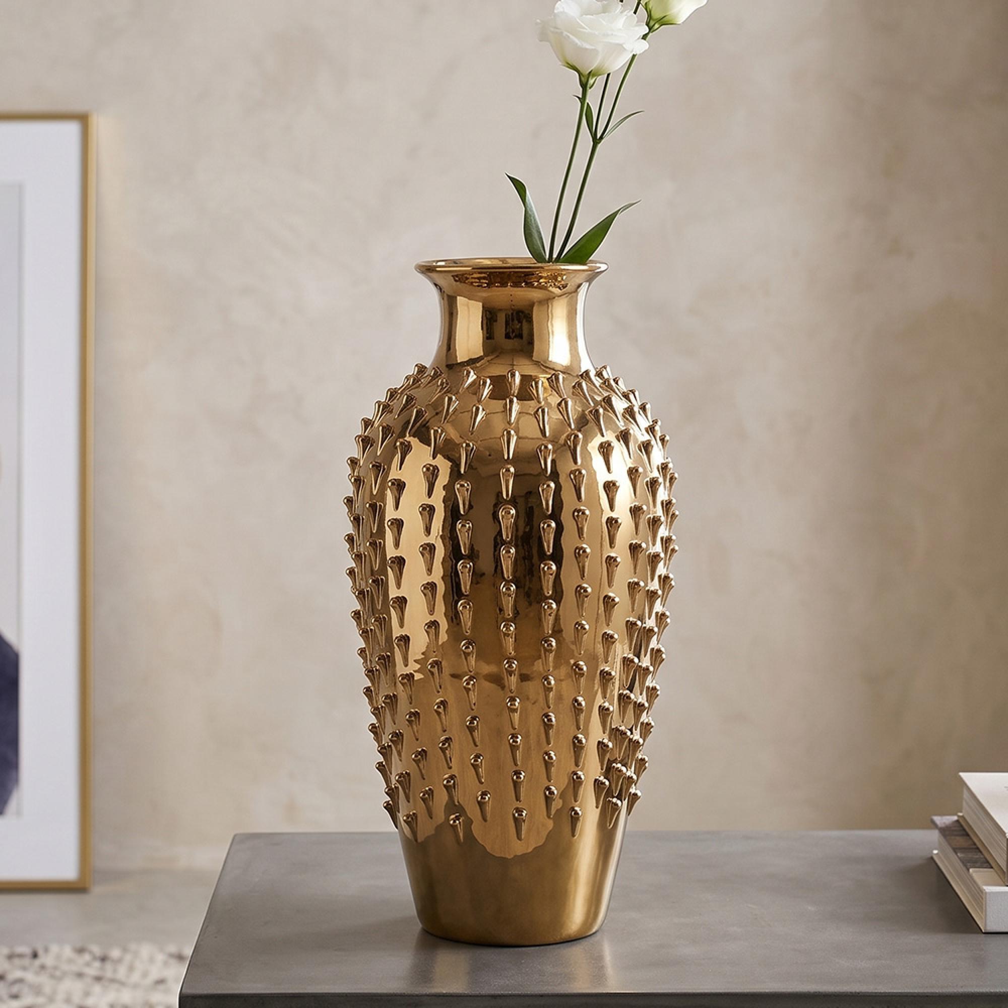 Dania Vase - Gold - Ceramic