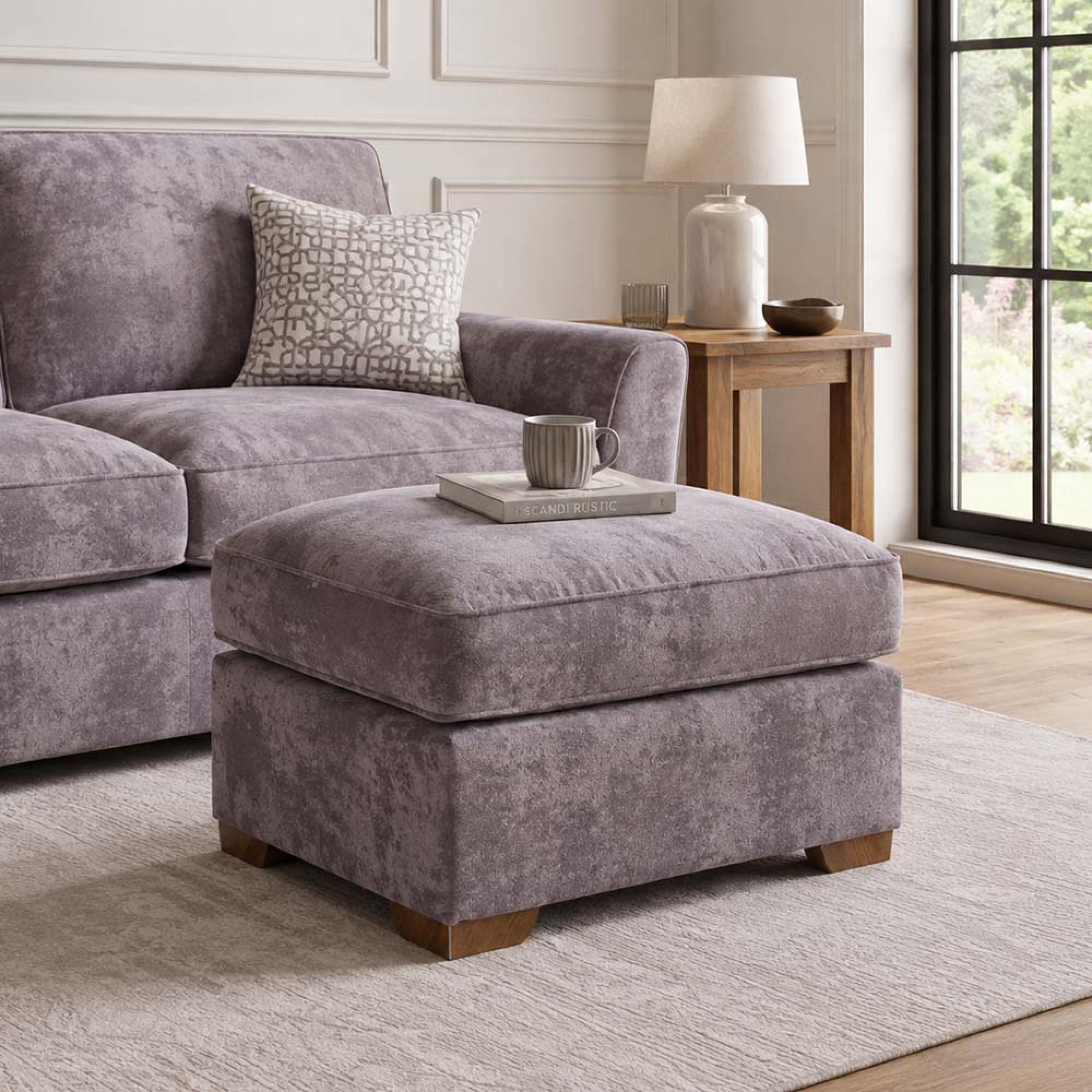 Buoyant Fantasia Fabric Footstool - Variation Available