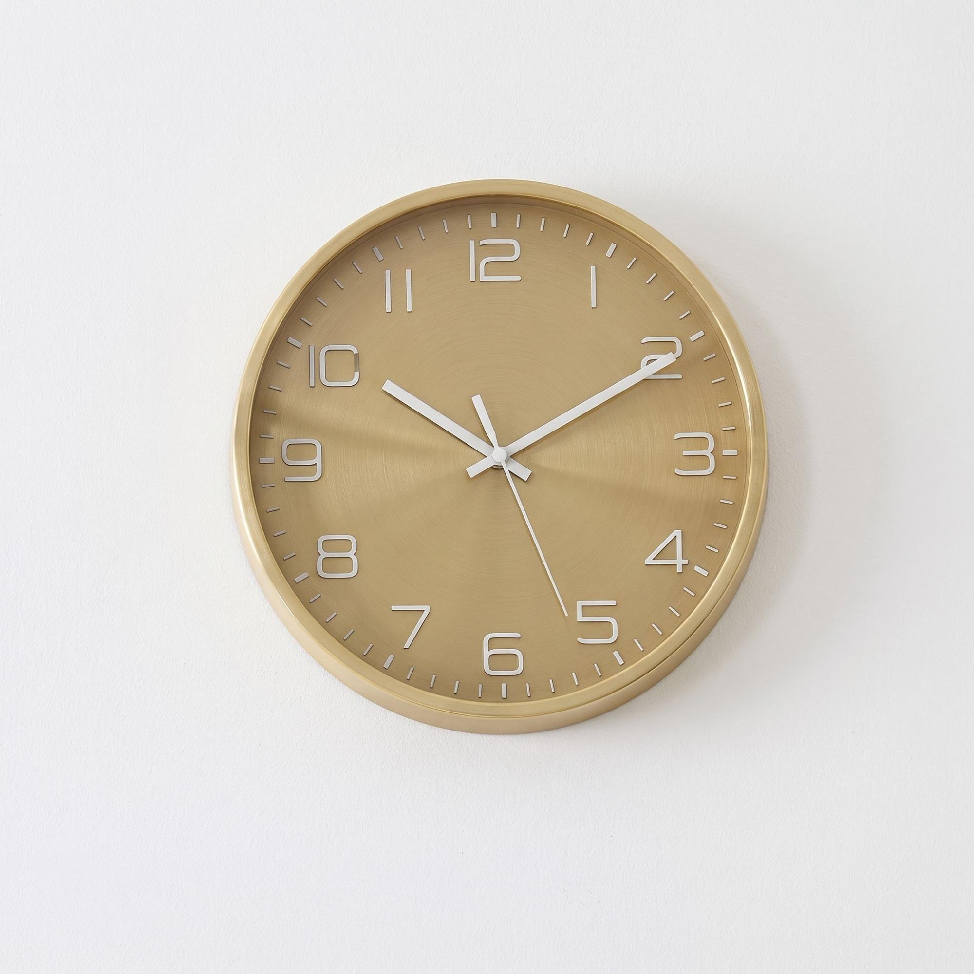Rosolini Wall Clock - Round - Ochre