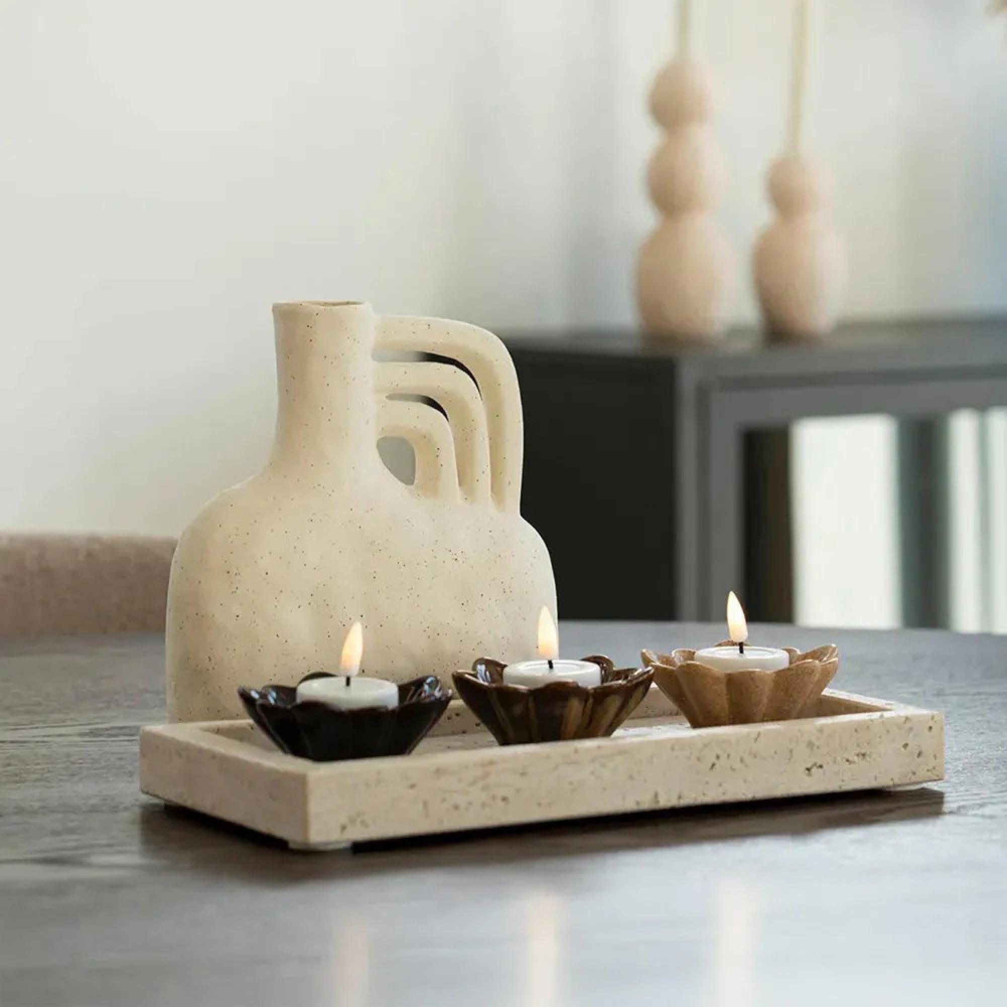 Tray - Travertine - Natural