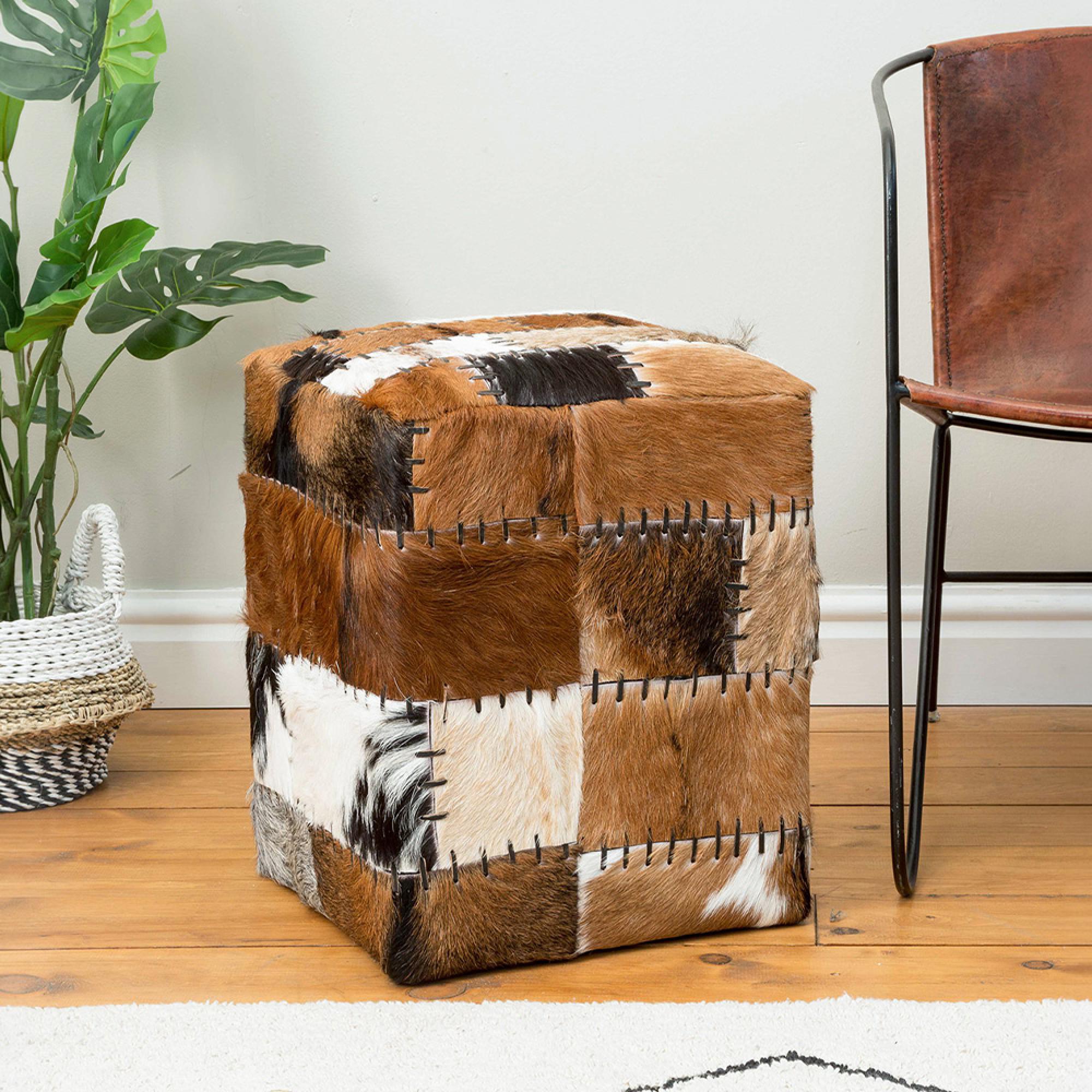 Frankfort Pouffe - Cube - Patchwork