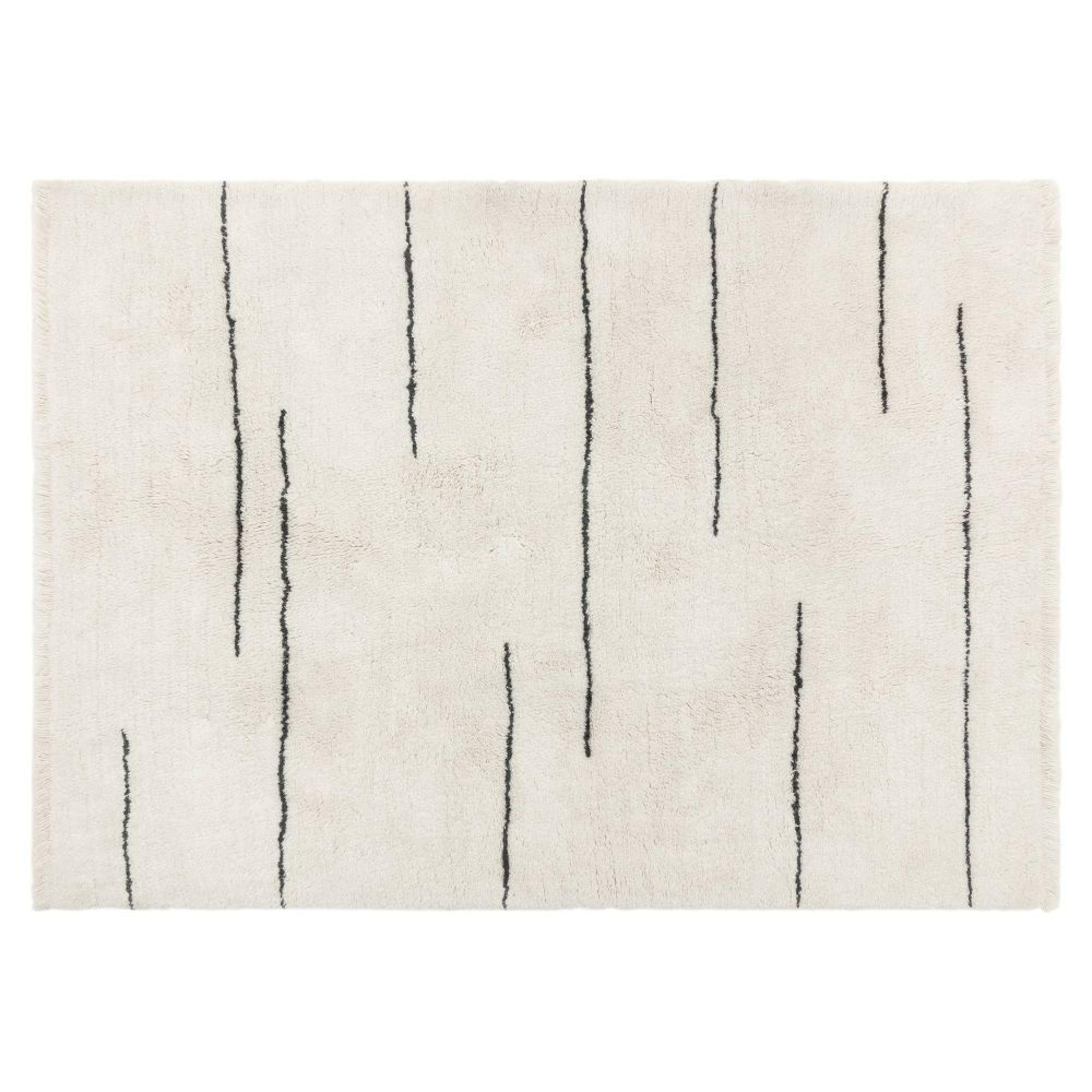 Azera Berber Dash Cream White Rug - Sizes Available