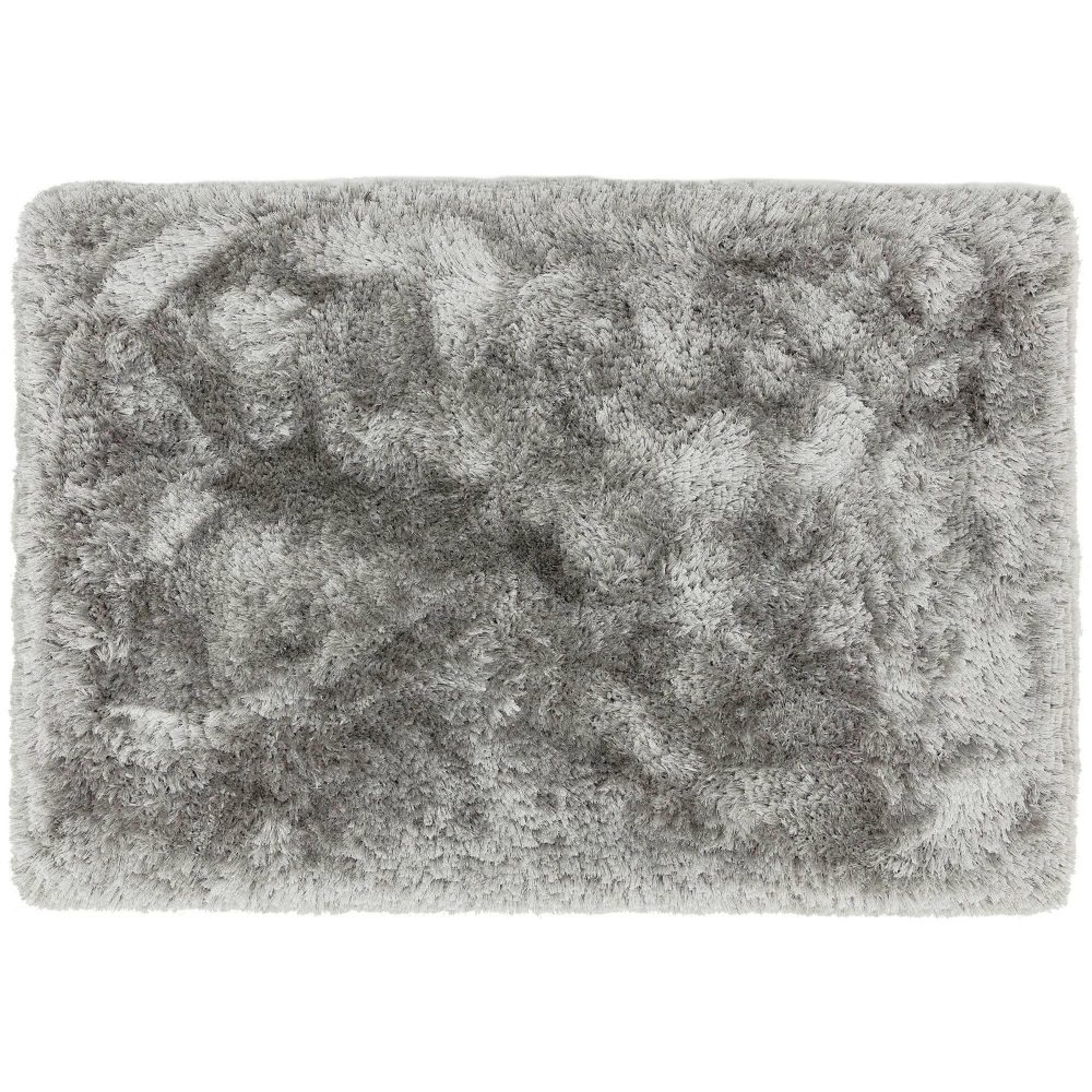 Plush Grey Silver Rug - Sizes Available