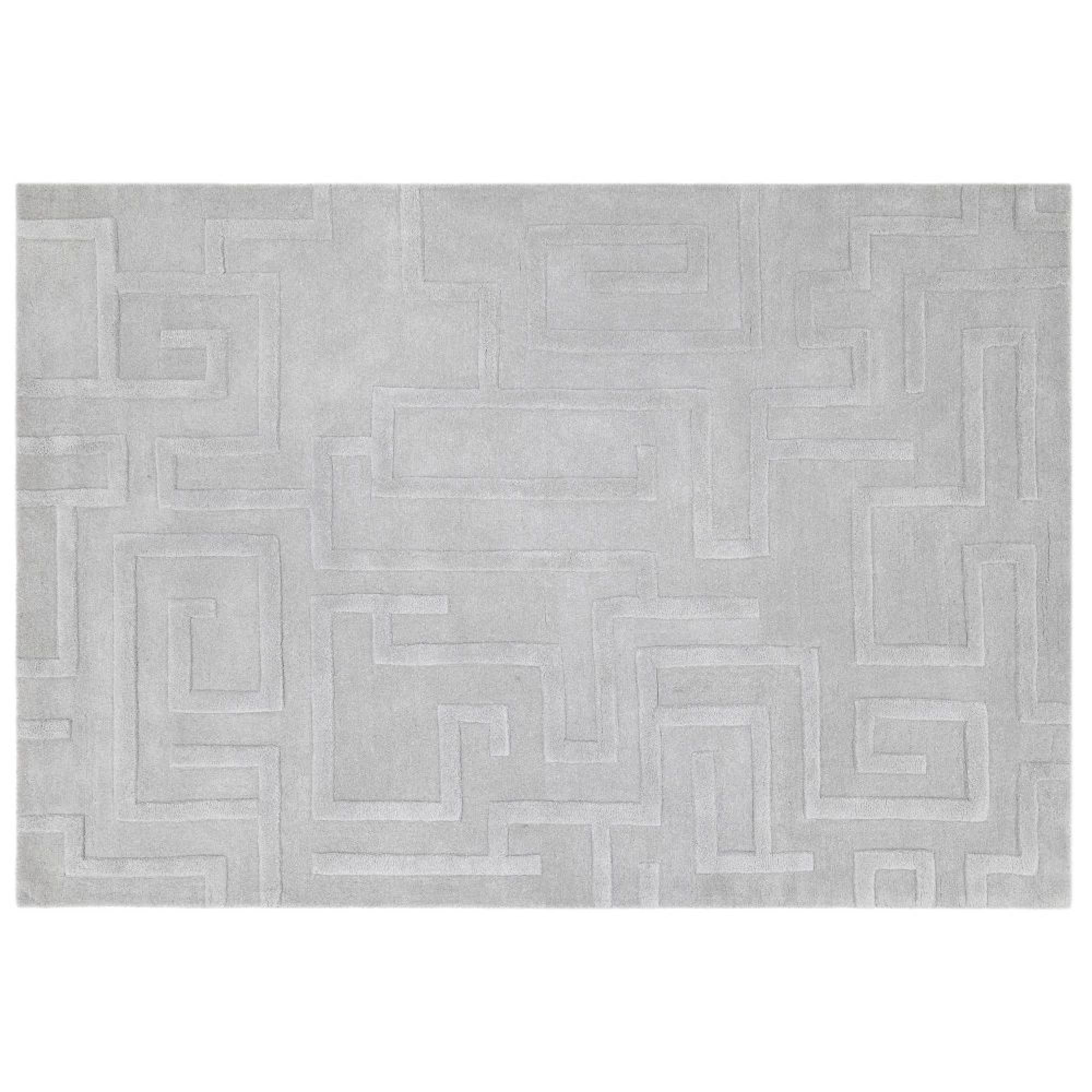 Maze Grey Silver Rug - Sizes Available