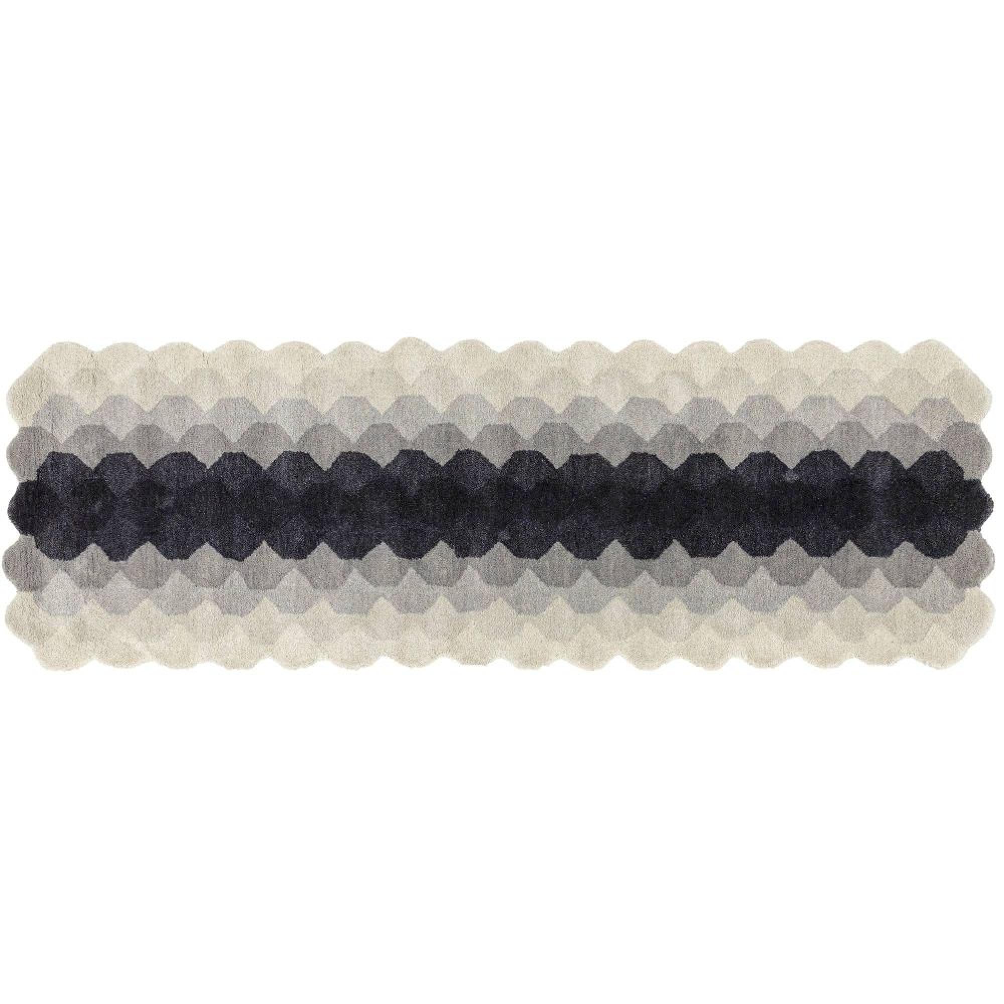 Hive Charcoal Runner - 66cm x 200cm
