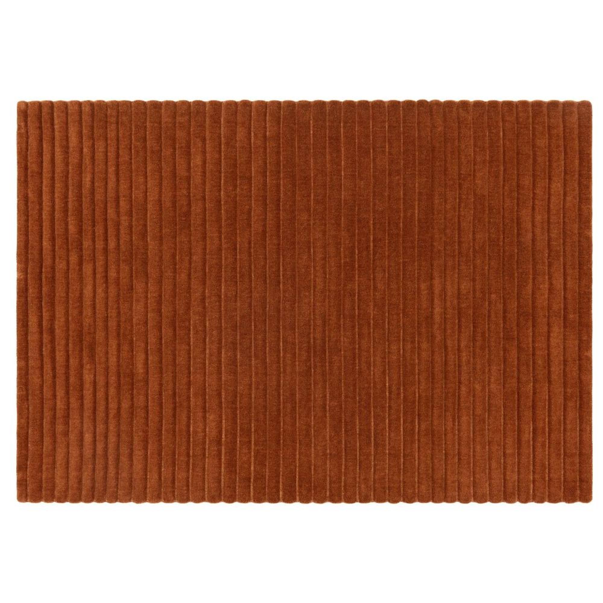 Linie Rust Orange Rug - Sizes Available