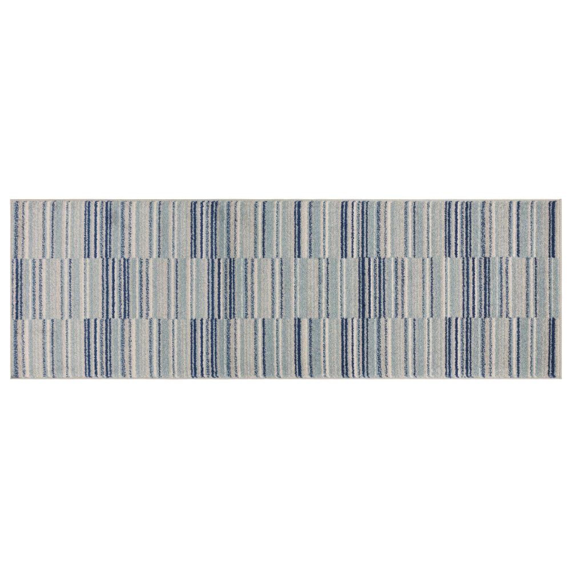 Muse Blue Stripe MU05 Runner - 80cm x 150cm