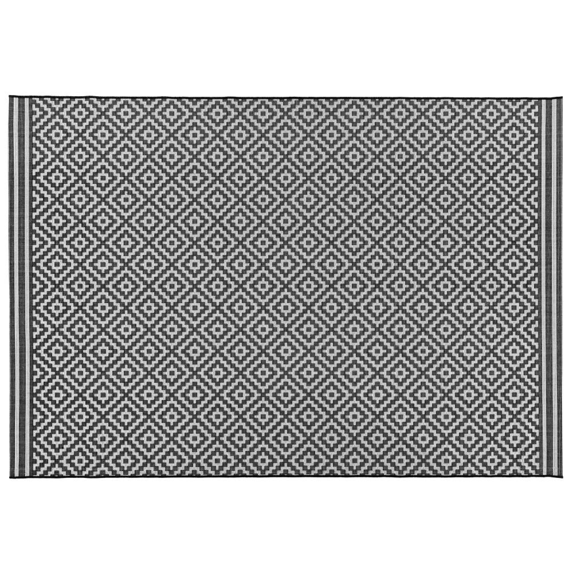 Patio Diamond Monochrome PAT12 Rug - Sizes Available