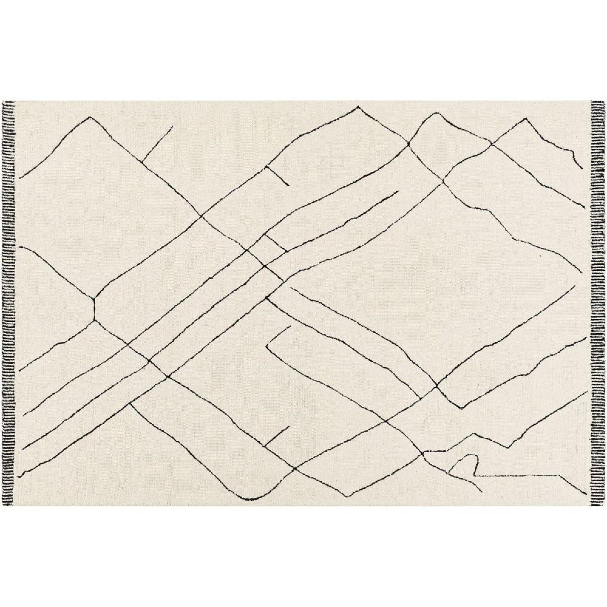 Arsenal Cream Global Hand Tufted Wool ARL2304 Rug - Sizes Available