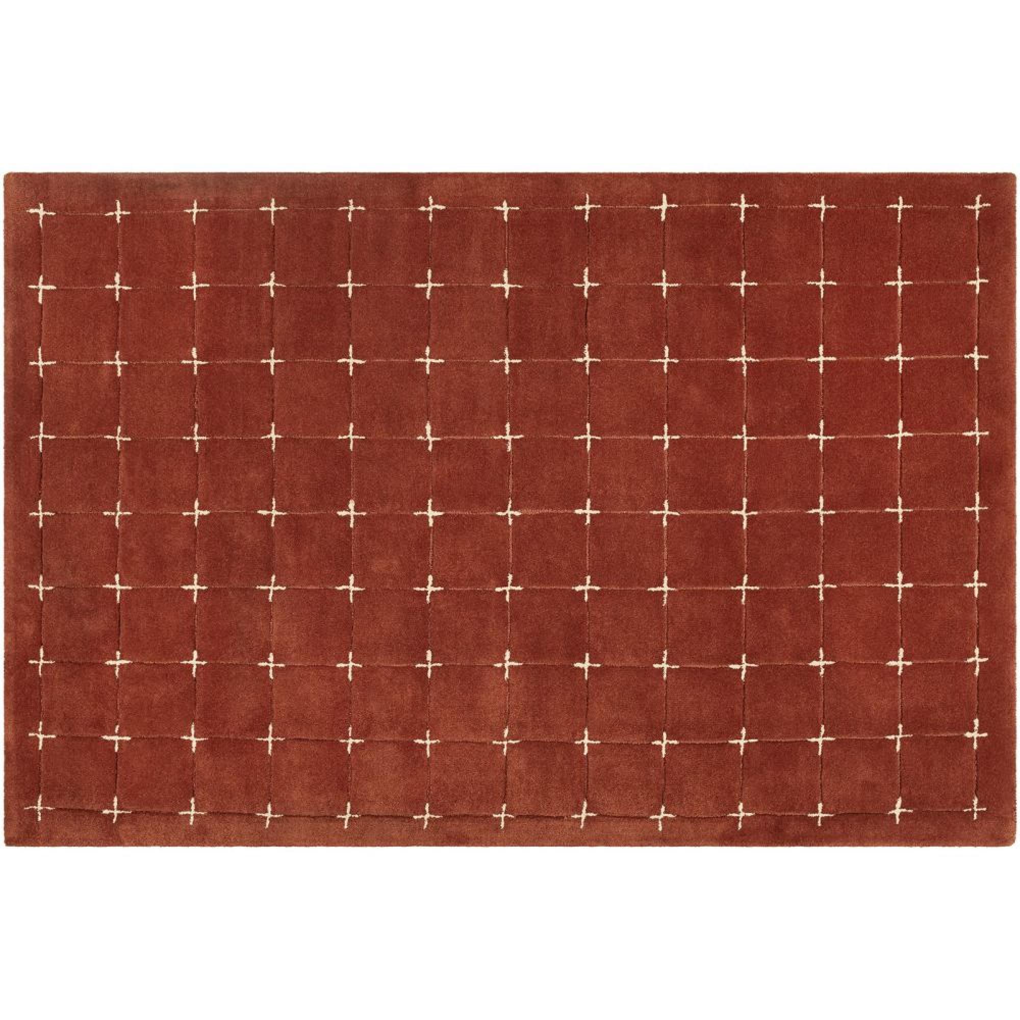 Brook Terracotta Orange Wool BKO2334 Rug - Sizes Available