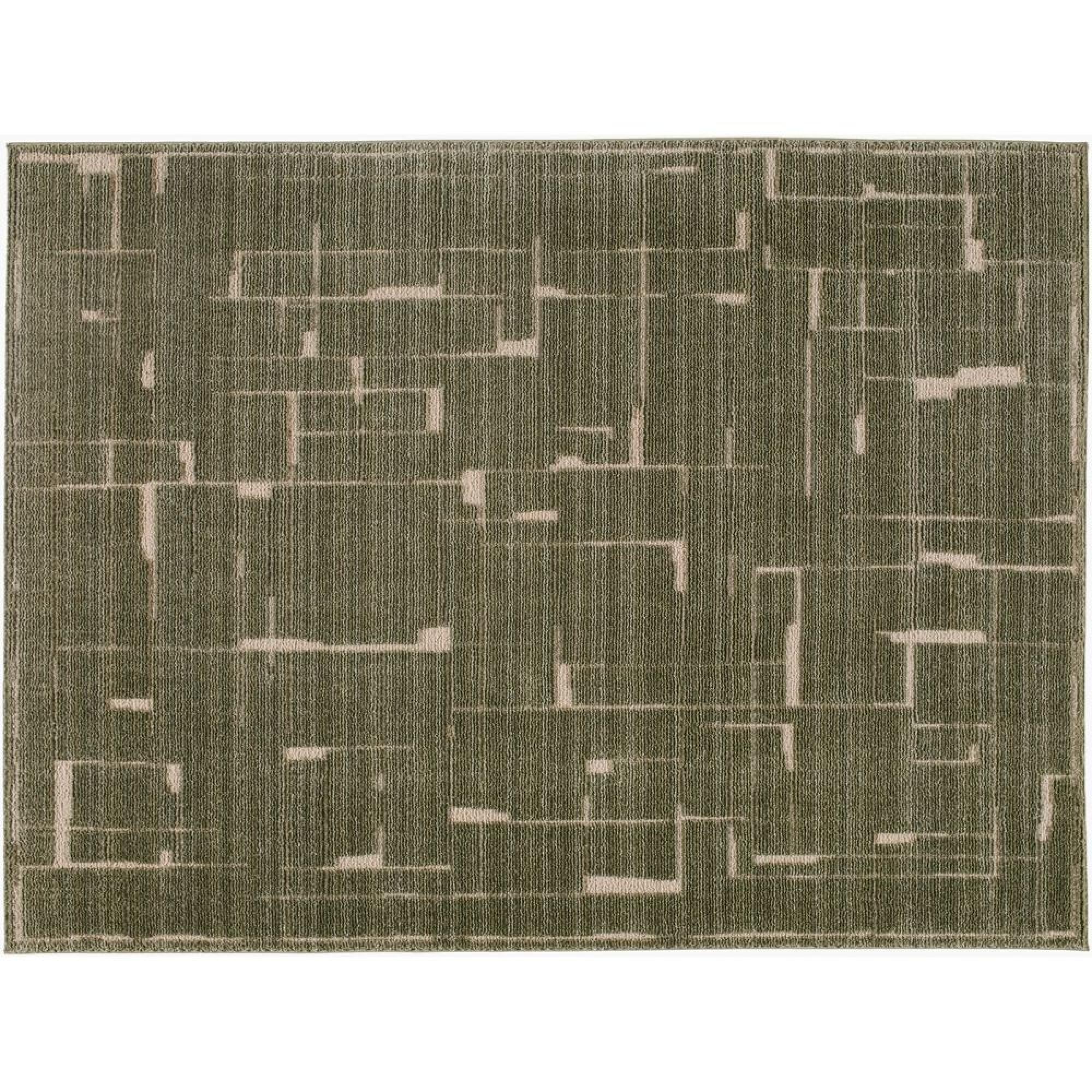 Alba Graphic Green EDAL2302 Rug - Sizes Available