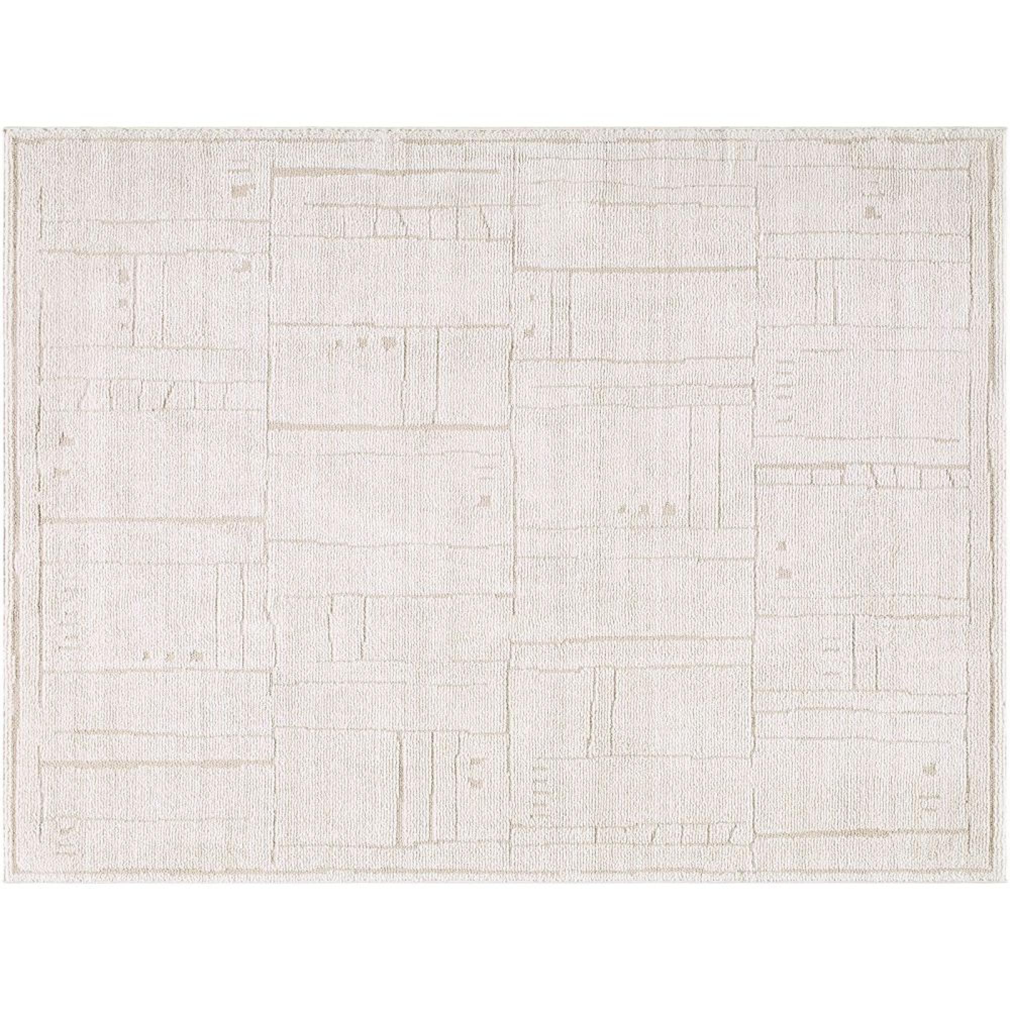 Alba Graphic Ivory EDAL2301 Rug - Sizes Available